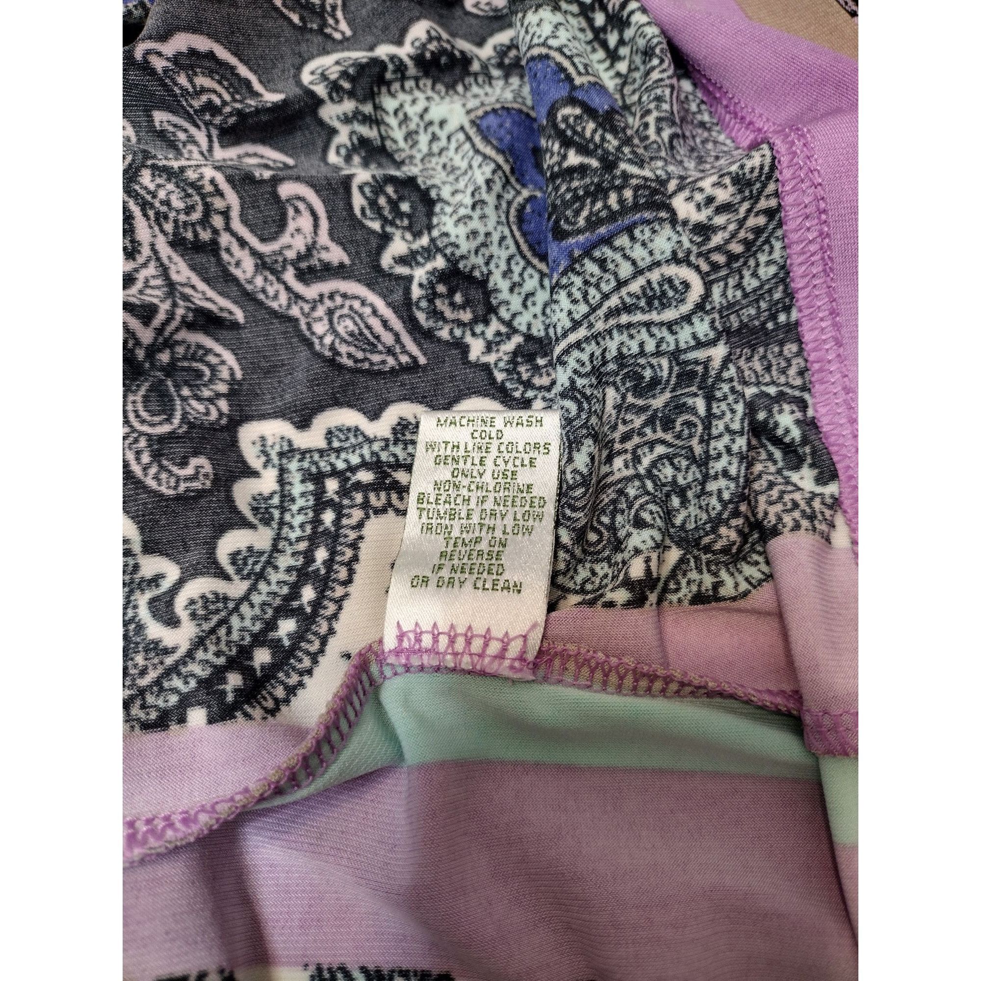 Donna Morgan Donna Morgan Womens Size 10 Multicolor Paisley Print Tunic D Size L / US 10 / IT 46 - 9 Thumbnail