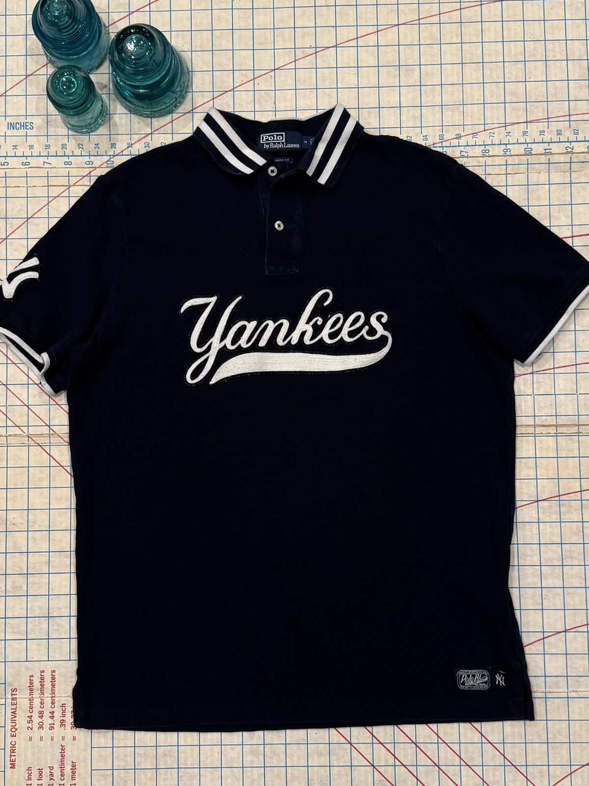 Polo Ralph Lauren Polo Ralph Lauren New York Yankees Polo Golf Shirt Size Med Size US M / EU 48-50 / 2 - 2 Thumbnail