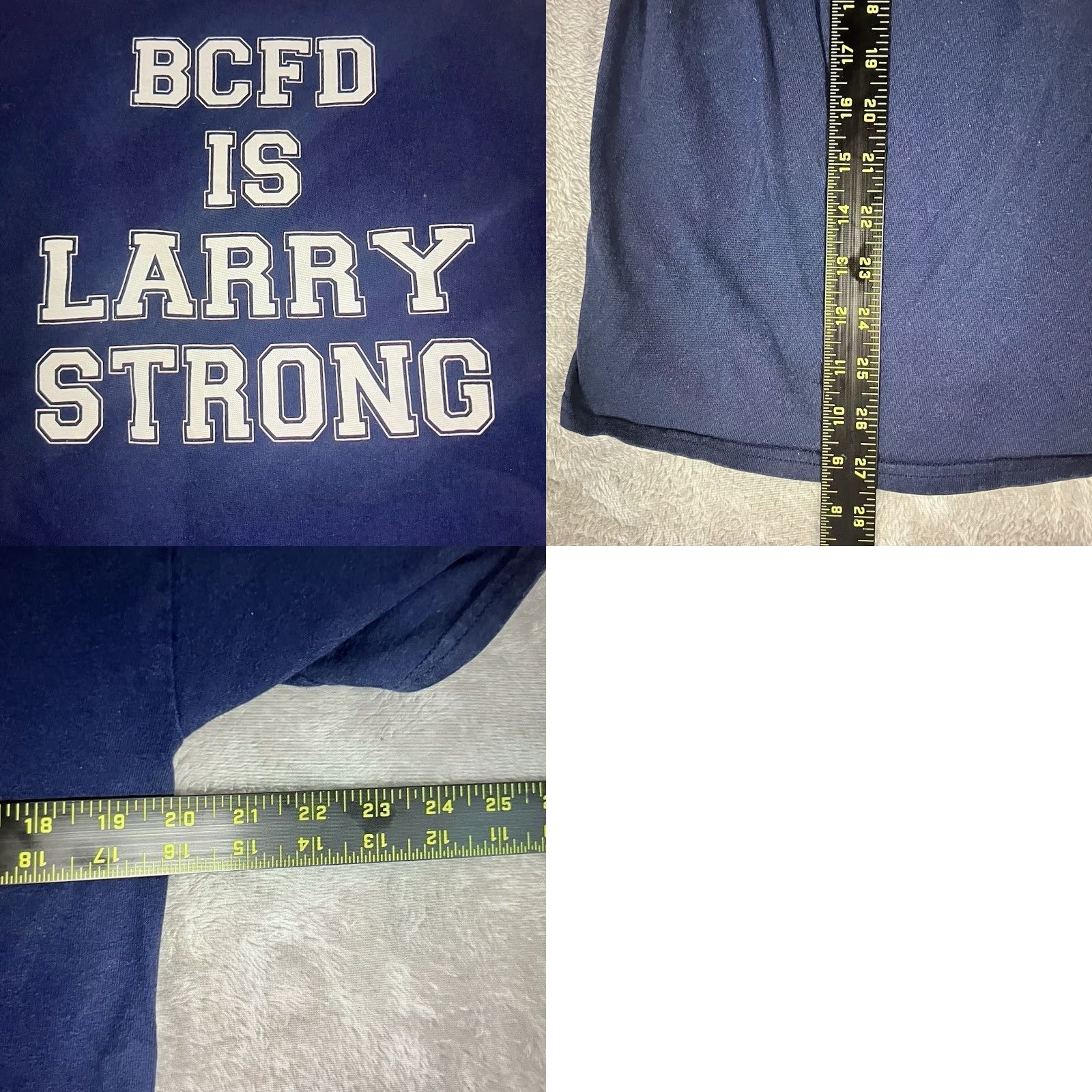 Port & Company VINTAGE Baltimore Strong Firefighter T Shirt Unisex Adults Large Blue Graphic Print 2000s City Fire Hero Size US L / EU 52-54 / 3 - 8 Thumbnail