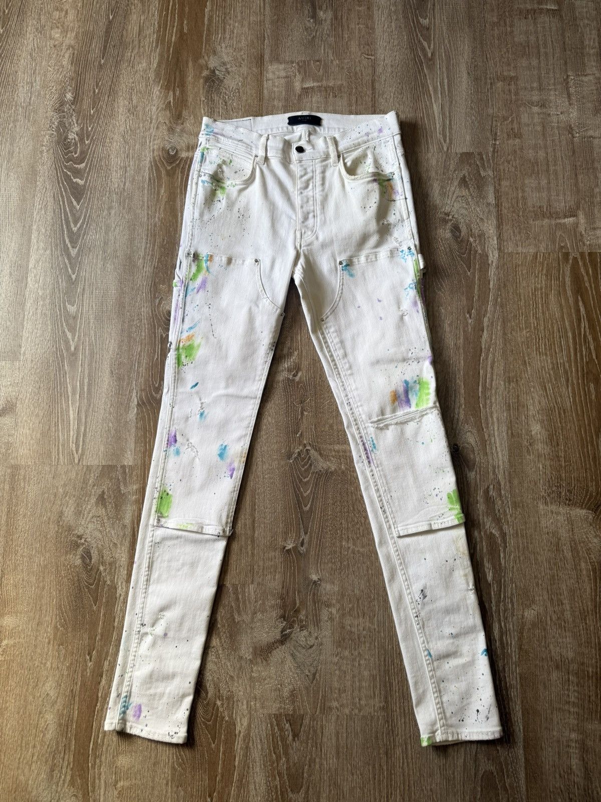 Amiri Amiri Paint Splatter Jeans Size US 32 / EU 48 - 1 Thumbnail