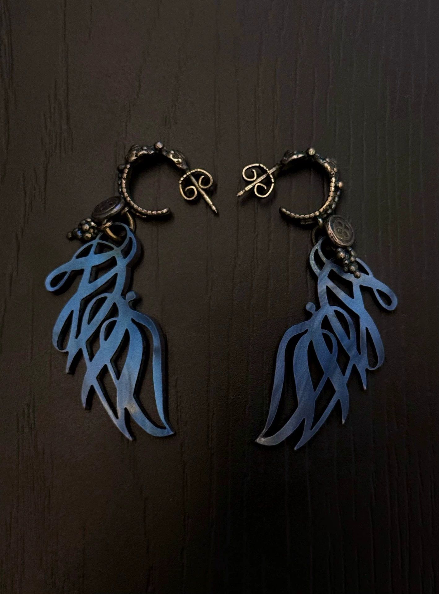 Other GemKingdom Gothic Symbolic Winged 925 Silver Earrings Size ONE SIZE - 2 Thumbnail