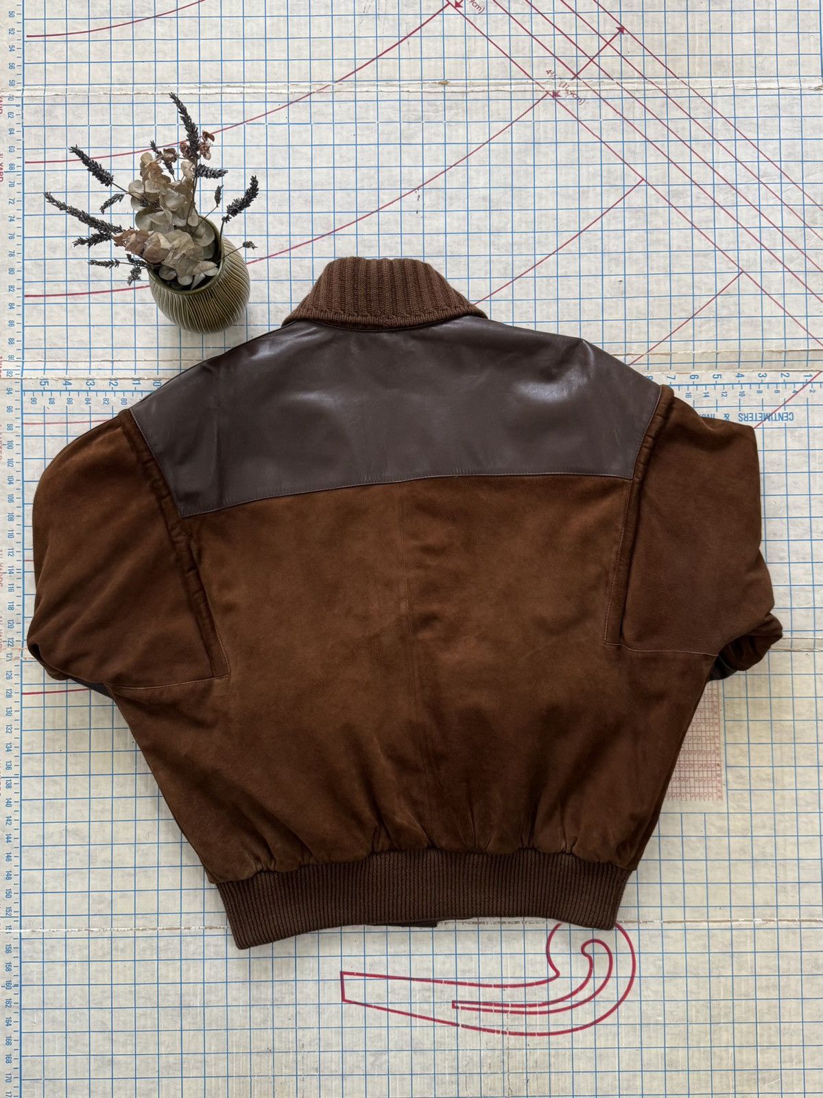 Designer × Lanvin × Vintage Vintage Lanvin Boutique Ovine Leather Shawl Collar Cardigan Size US XL / EU 56 / 4 - 13 Thumbnail