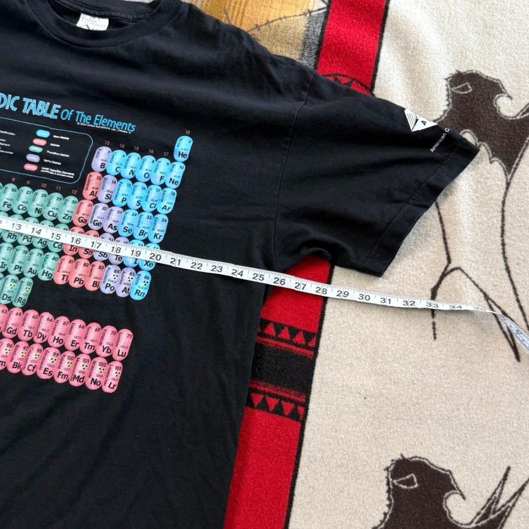 Vintage VINTAGE Men’s Periodic Table Of The Elements Science Chemistry T-Shirt 2XL Black Short Sleeve Mens Y2K Size US XXL / EU 58 / 5 - 6 Thumbnail