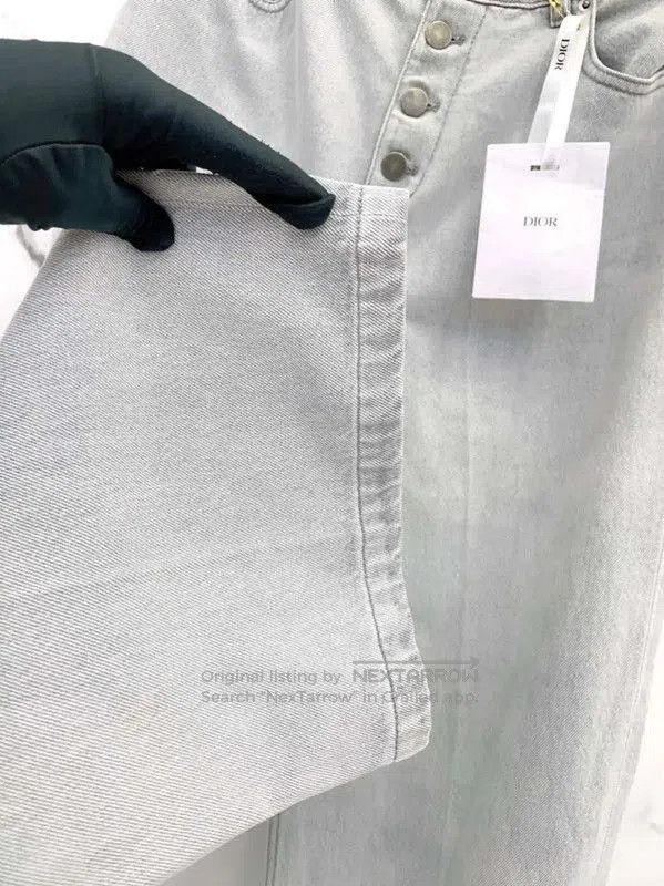 Dior Dior Gray Cotton Women's Jeans . Size 25" / US 0 / IT 36 - 5 Thumbnail