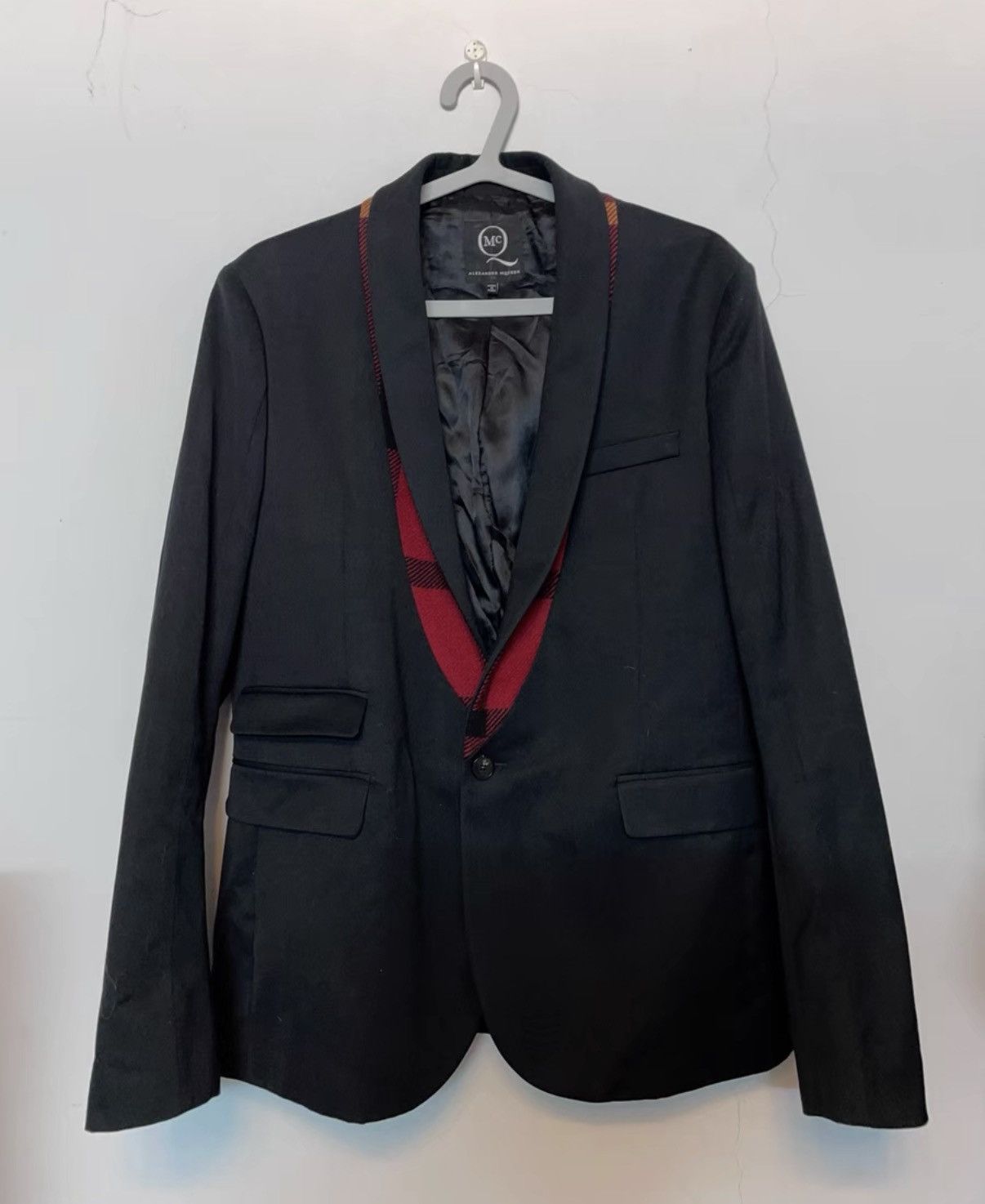 Alexander McQueen Alexander McQueen MCQ Panel Collar Blazer Size US L / EU 52-54 / 3 - 1 Thumbnail