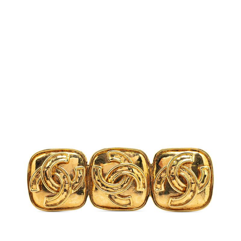 Chanel Chanel Chanel Triple Coco Mark Vintage Brooch 94P Metal Brooch Size ONE SIZE - 1 Thumbnail