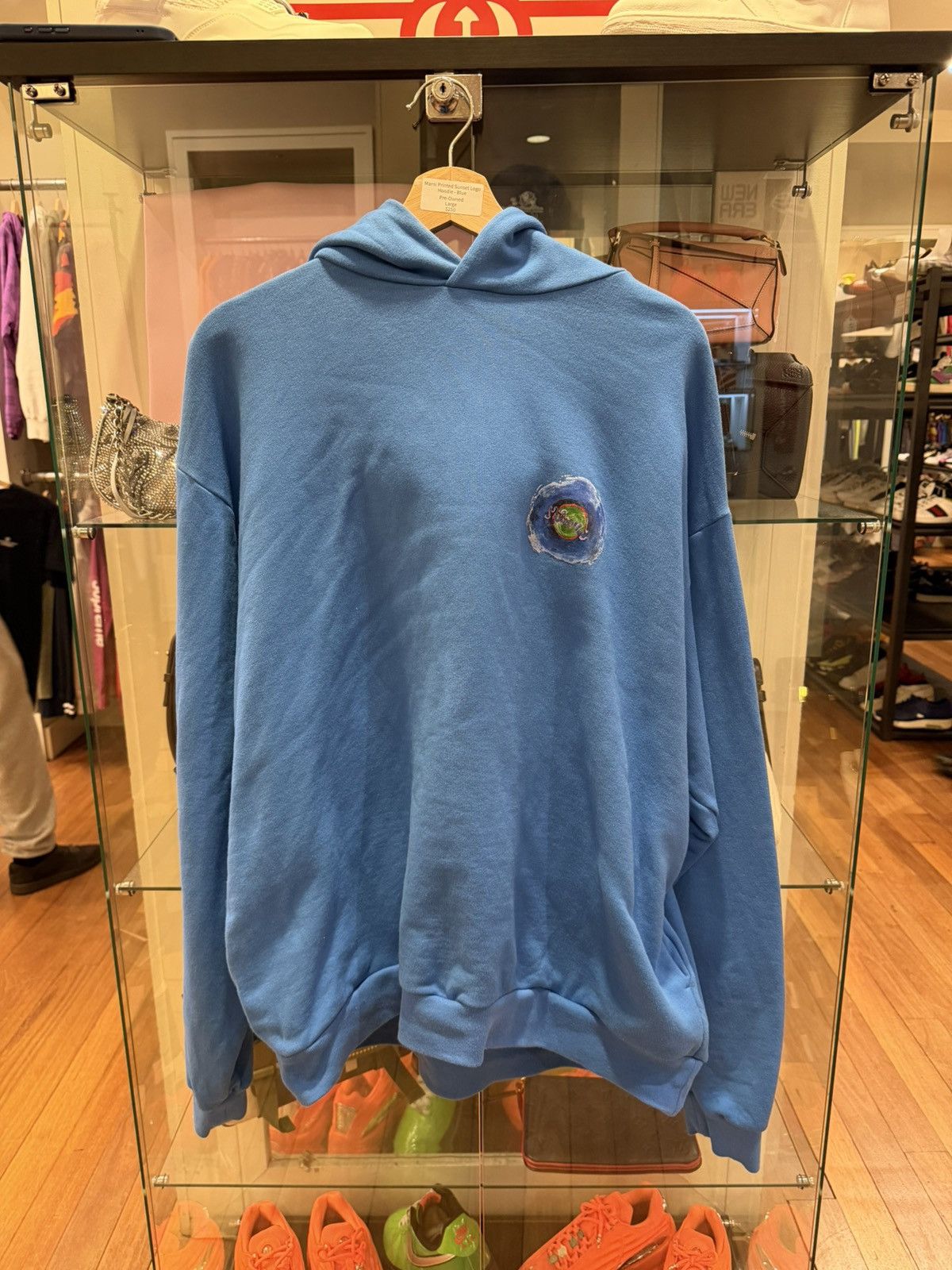 Marni Marni Painted Whirl Hoodie - Blue Size US M / EU 48-50 / 2 - 2 Thumbnail
