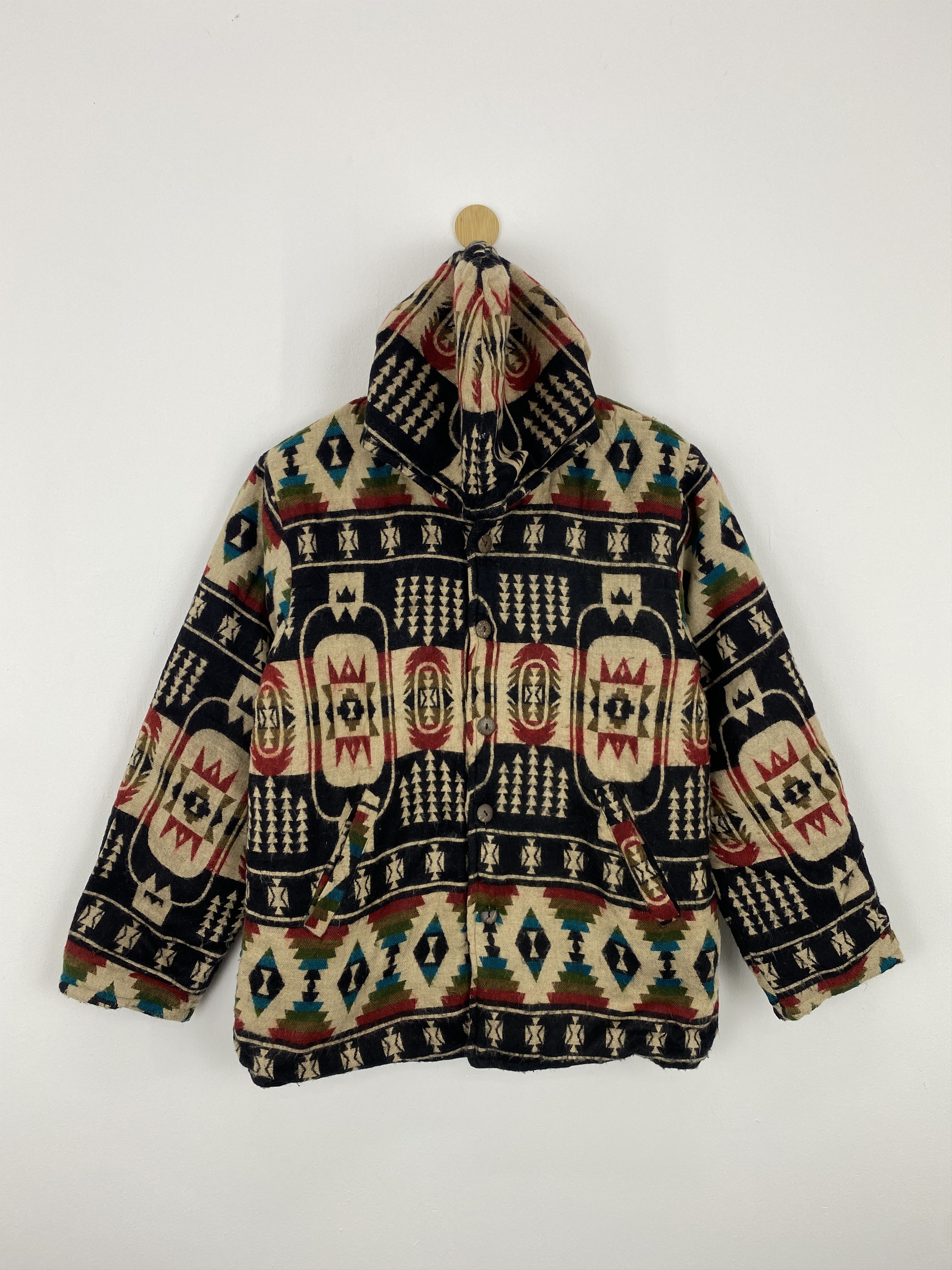 Native Vintage 90s Ajara Native Navajo Wool Jacket MJ0018 Size US M / EU 48-50 / 2 - 1 Thumbnail