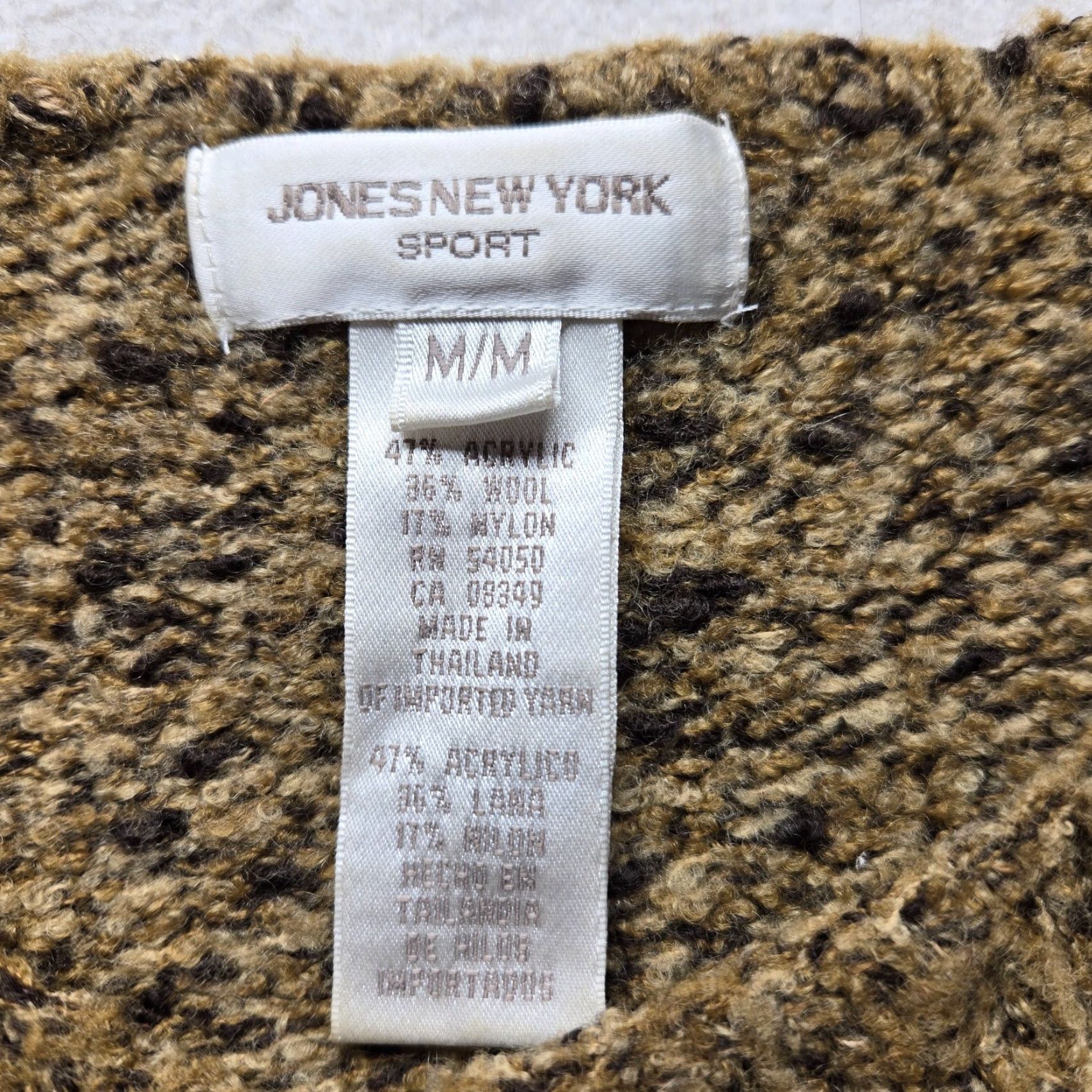 Jones New York Jones New York Sweater Pullover Women's Medium Brown Long Sleeve Turtleneck Size M / US 6-8 / IT 42-44 - 2 Thumbnail