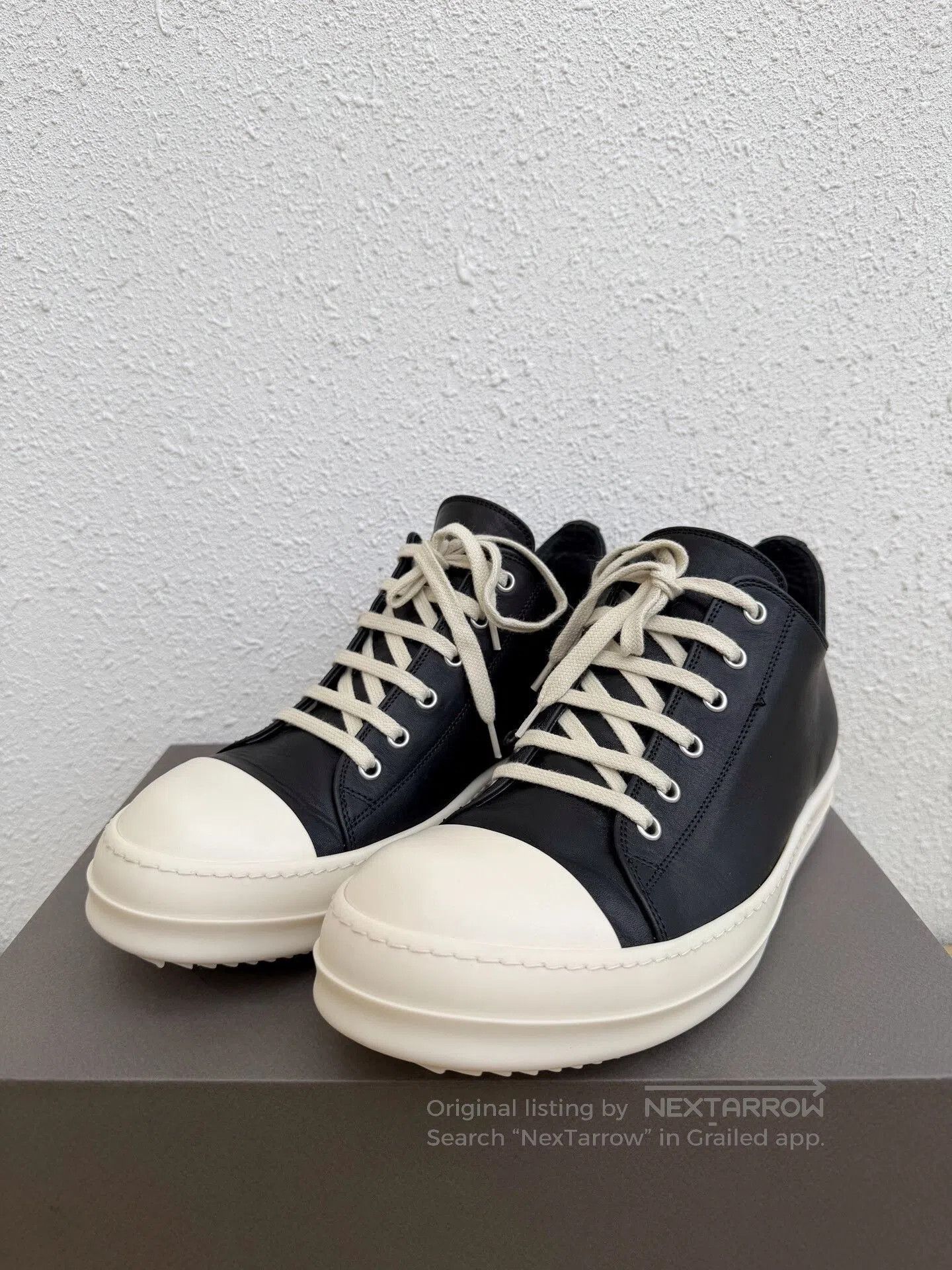 Rick Owens Rick Owens RO Low-Top Leather Shoes. Size US 9 / EU 42 - 3 Thumbnail