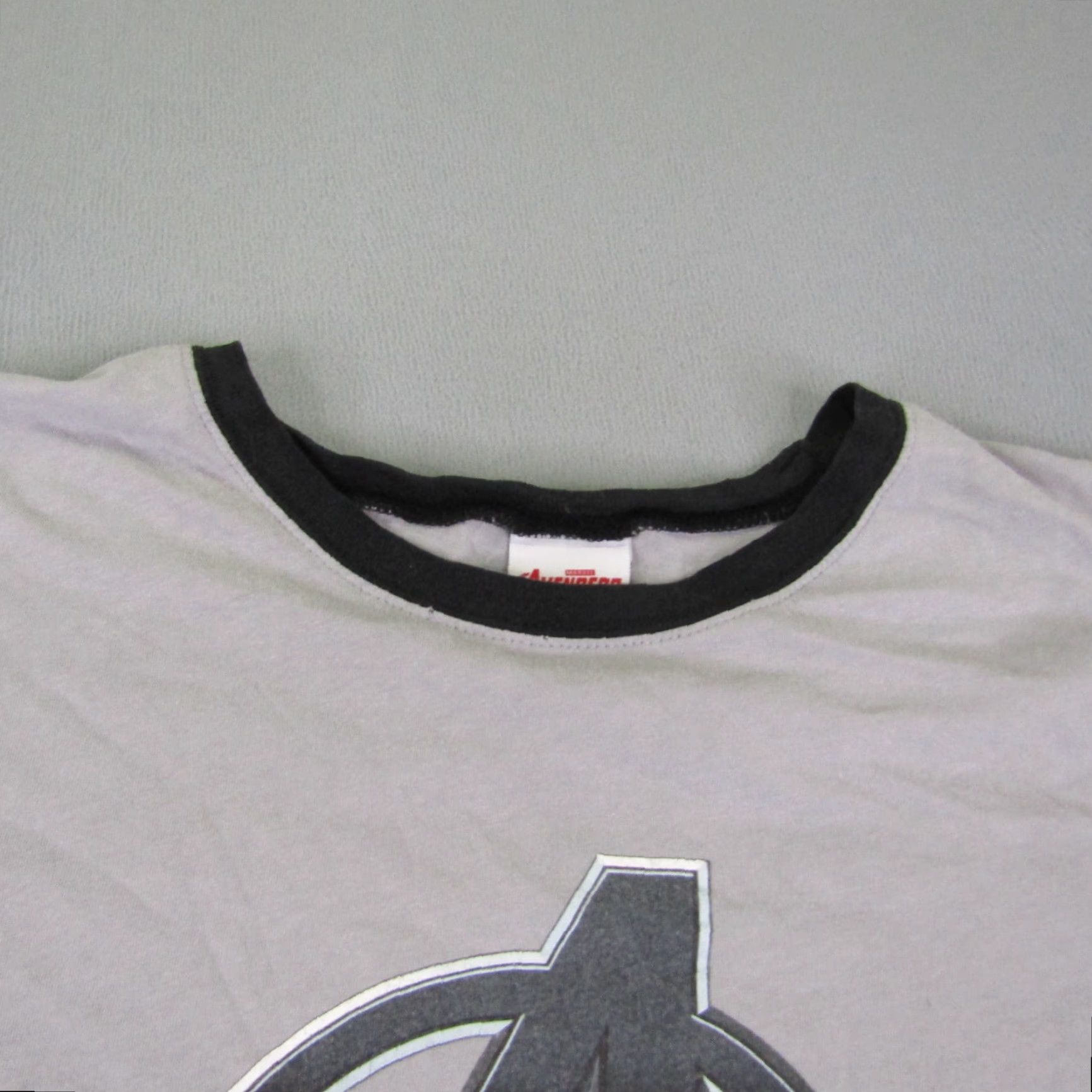 Vintage VINTAGE Marvel Avengers Shirt Mens 2XL Gray Ringer Short Sleeve Comics Superhero Size US XXL / EU 58 / 5 - 2 Thumbnail