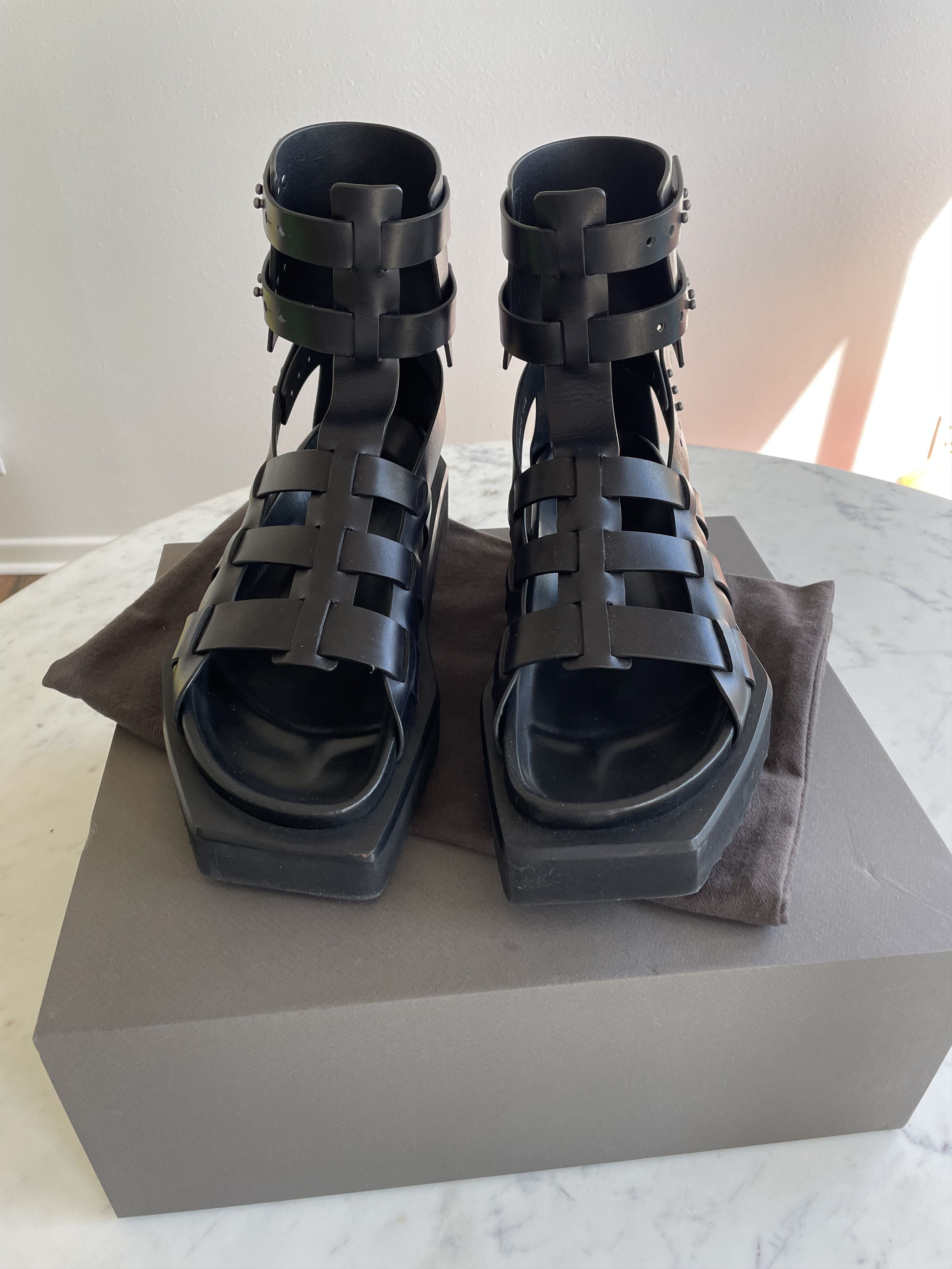 Rick Owens Turbo Cyclops Gladiator Sandals Grailed