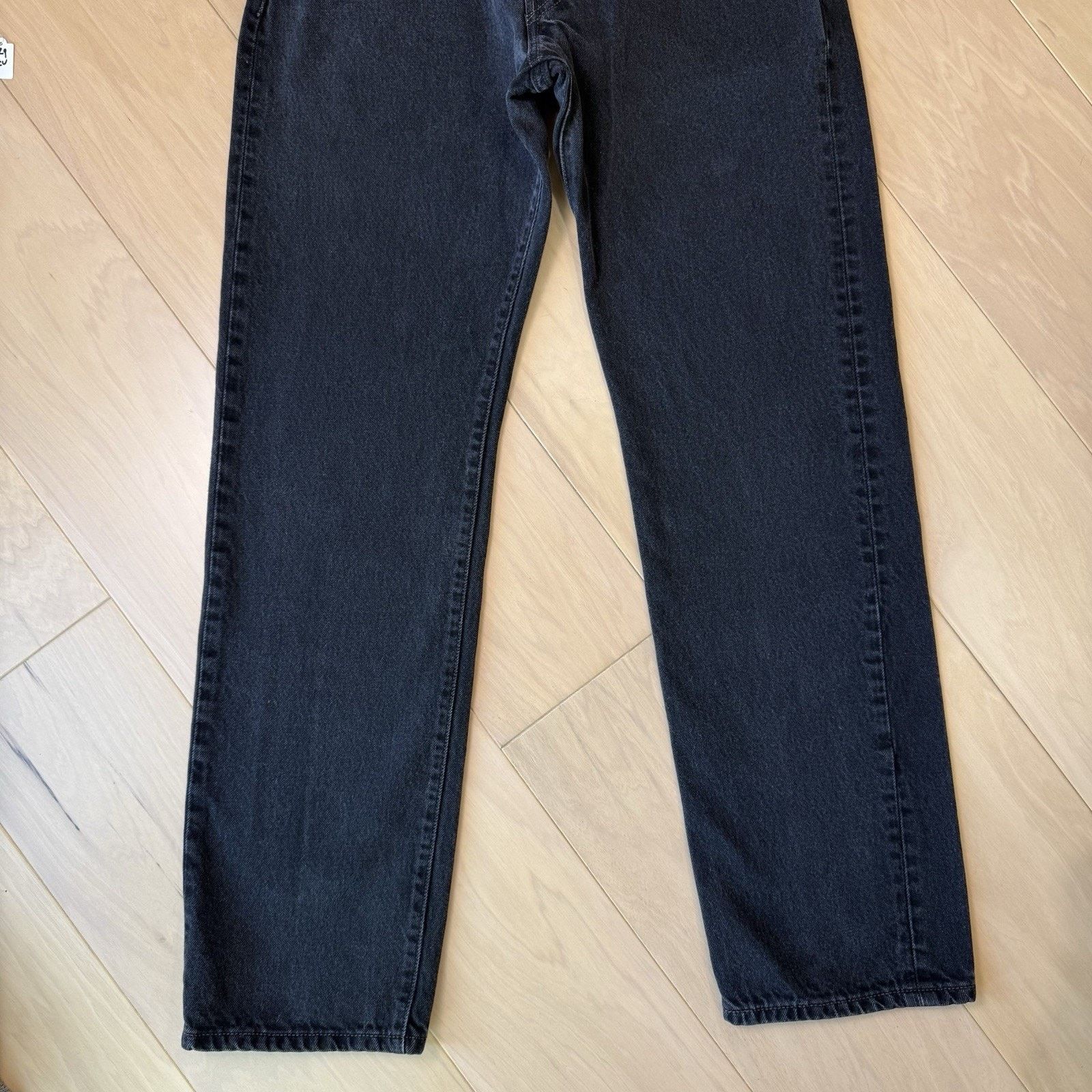 Levi's Vintage Levis 501 Jeans 32 Black 90s Straight Leg Denim Size US 30 / EU 46 - 4 Thumbnail
