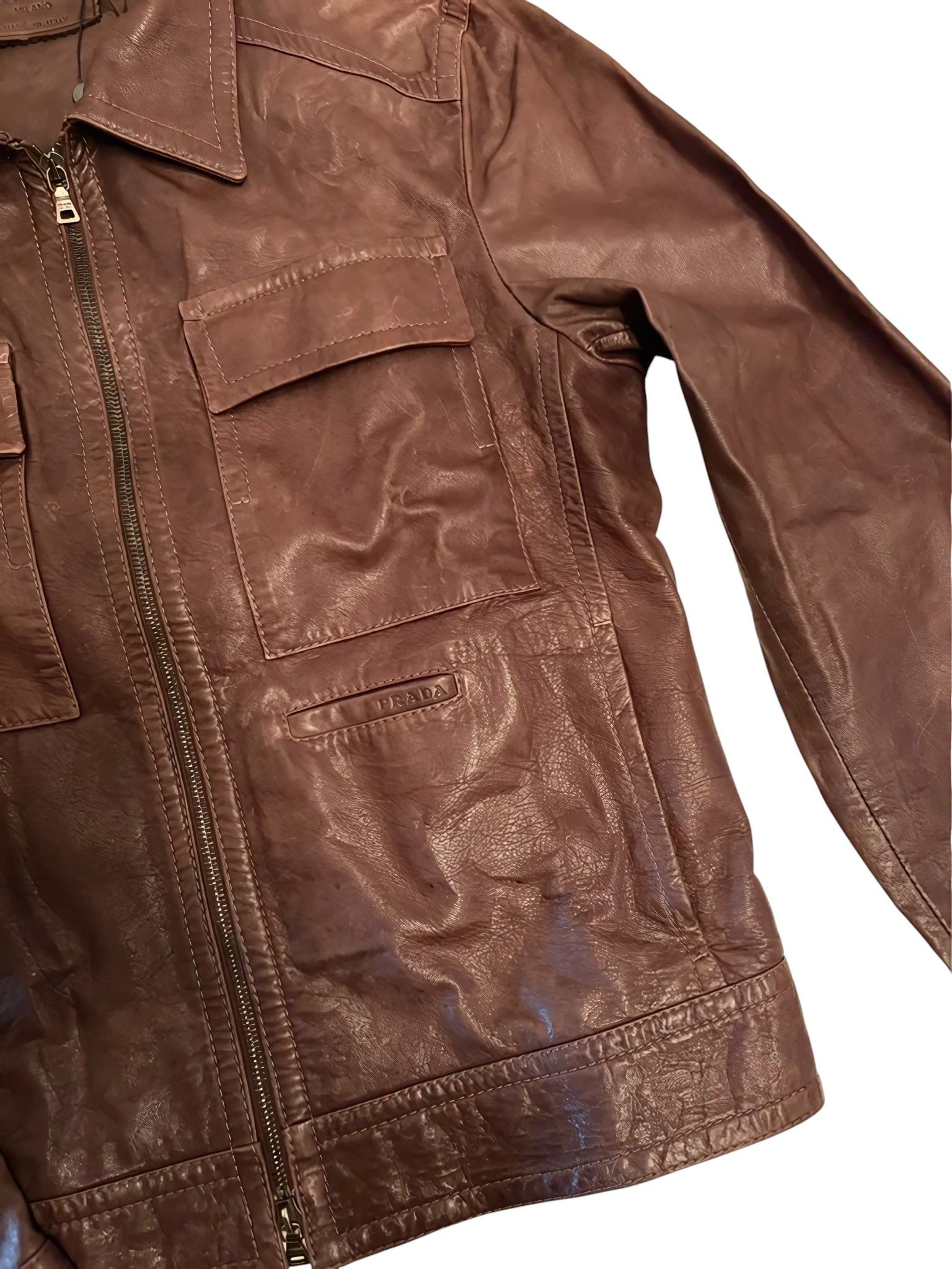 Prada F/W 2005 LEATHER JACKET Size US M / EU 48-50 / 2 - 4 Thumbnail