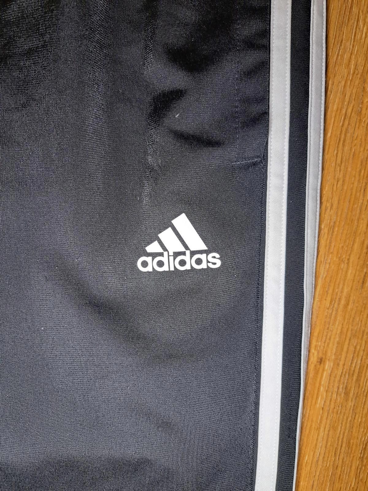 Adidas Adidas Sweatpants Mens XS Black Drawstring Stripes Size US 28 / EU 44 - 2 Thumbnail