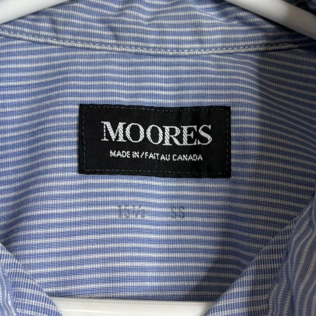 Vintage Vintage 1990s Striped Blue Cropped Boxy Button-Up Shirt Size US S / EU 44-46 / 1 - 4 Thumbnail