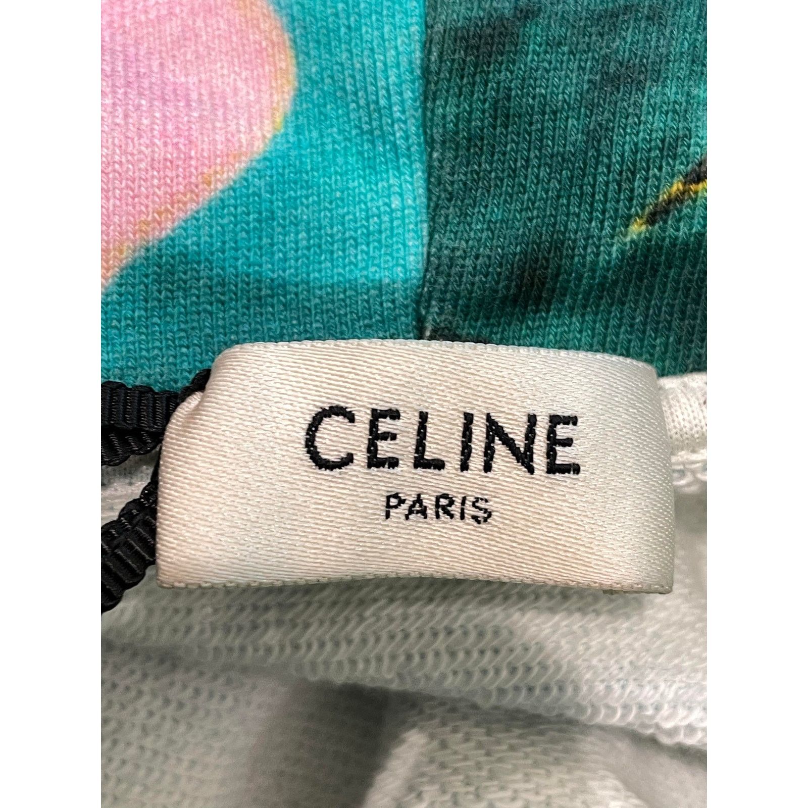 Celine Celine Tropical Hoodie Blue Size L / US 10 / IT 46 - 3 Thumbnail