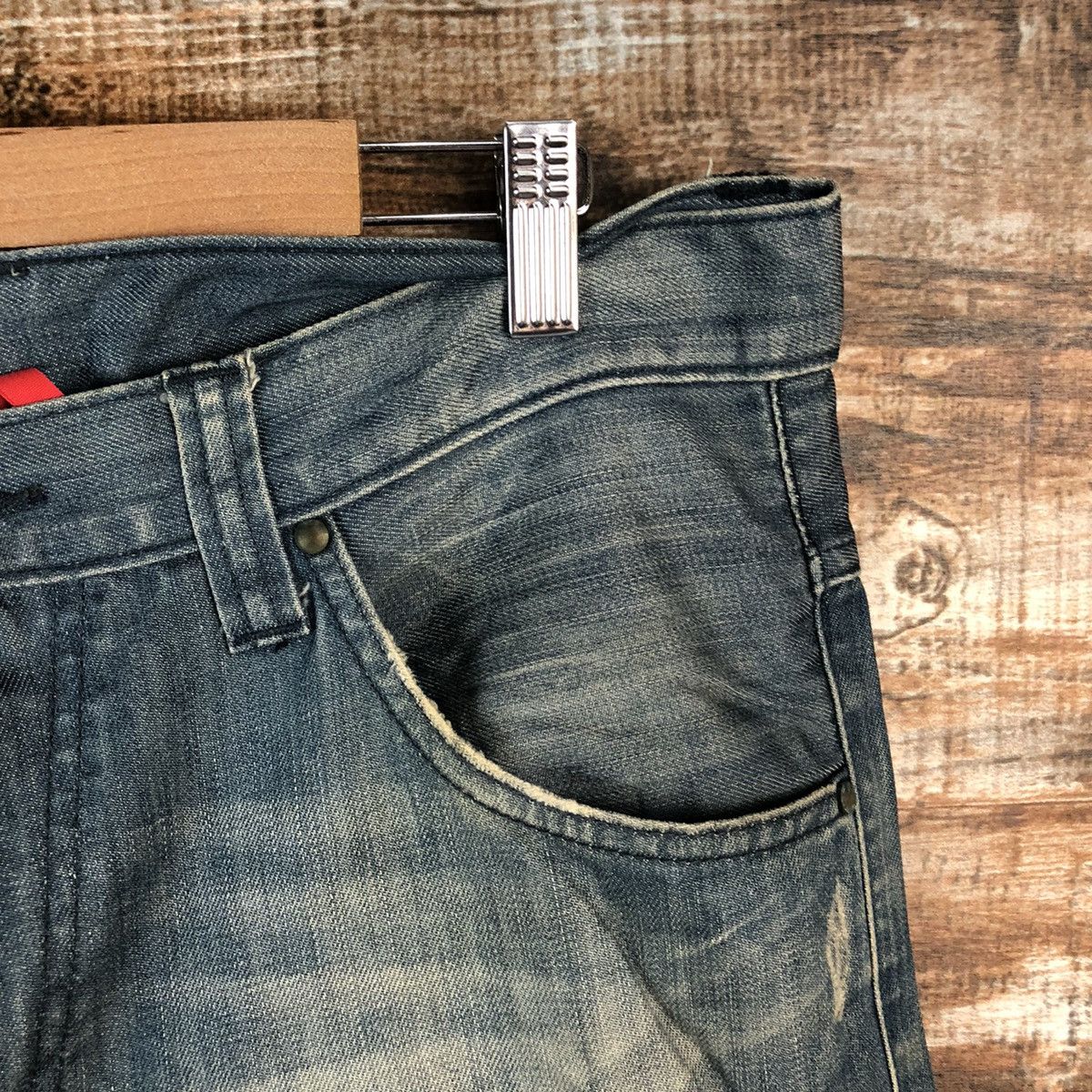 Uniqlo DL Uniqlo Jeans Dark Blue Distressed Denim Pants #C159 Size US 32 / EU 48 - 8 Thumbnail