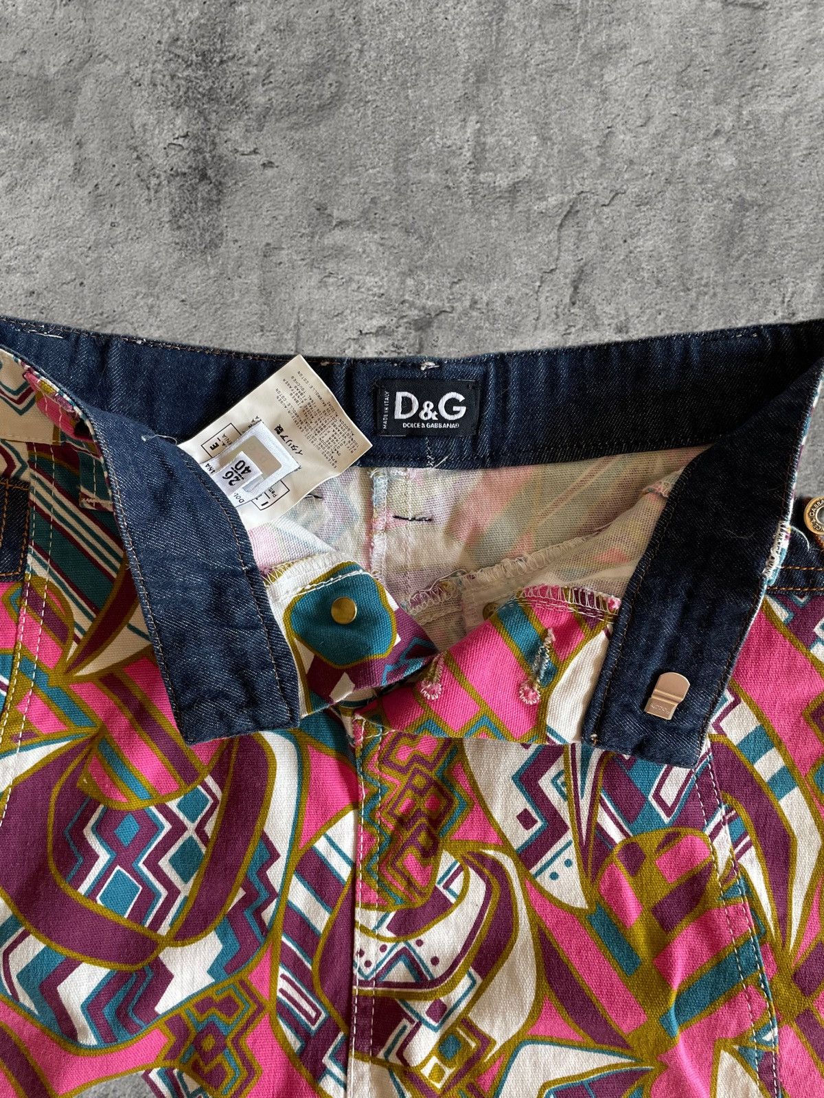 Dolce & Gabbana Vintage D&G Dolce & Gabbana Cowboy Hat Print Skirt Size 27" / US 4 / IT 40 - 5 Thumbnail