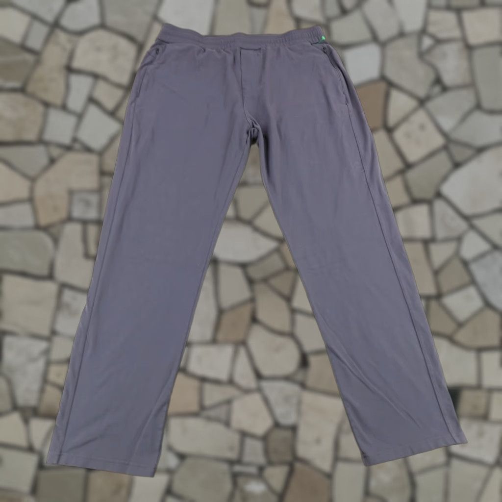 Vintage Public Rec Mens Pants 38x32 Chino Joggers Blue Nylon Spandex Knit Straight Leg Athletic Sports Clothes Size US 36 / EU 52 - 1 Thumbnail