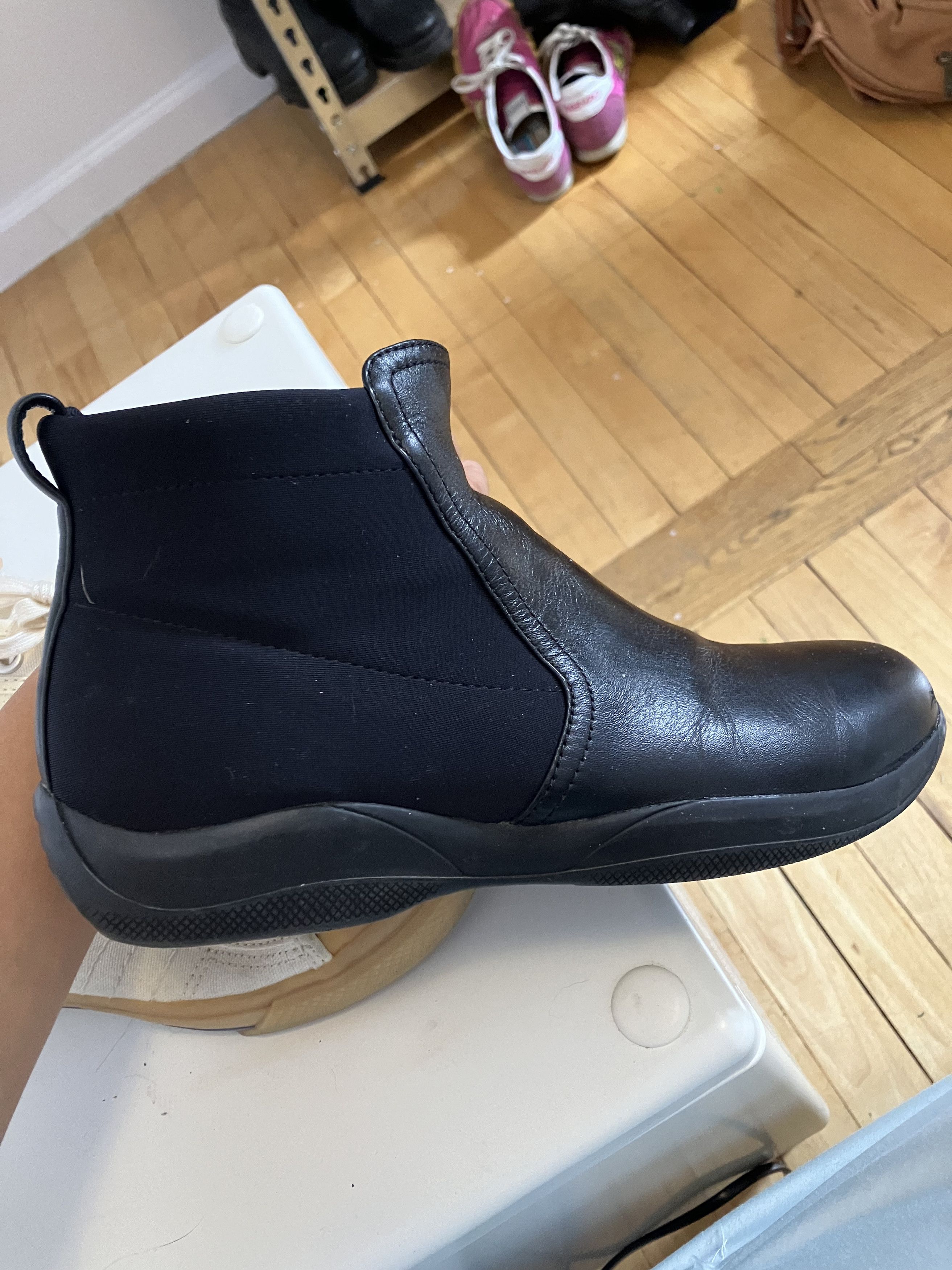 Prada PRADA SPORT Leather Chelsea Boots Size US 6.5 / IT 36.5 - 4 Thumbnail