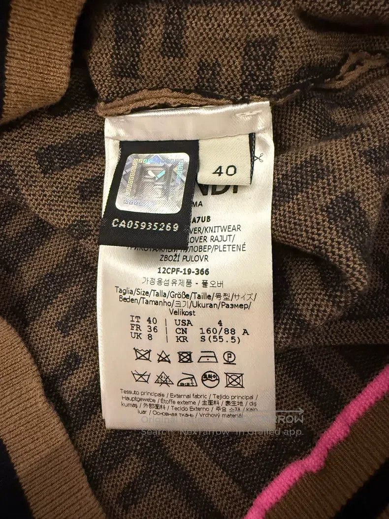 Fendi Fendi Monogrammed Logo Knit Long Sleeve with Old-Fashioned Size XS / US 0-2 / IT 36-38 - 4 Thumbnail