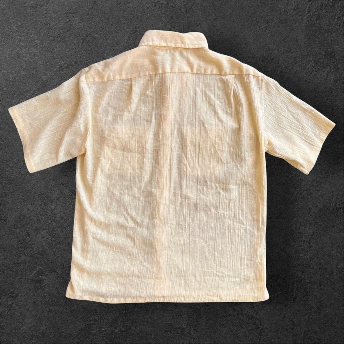 JCPenney Vintage 80s JCPENNEY Towncraft Linen Buttons Up Shirt Size US L / EU 52-54 / 3 - 2 Thumbnail