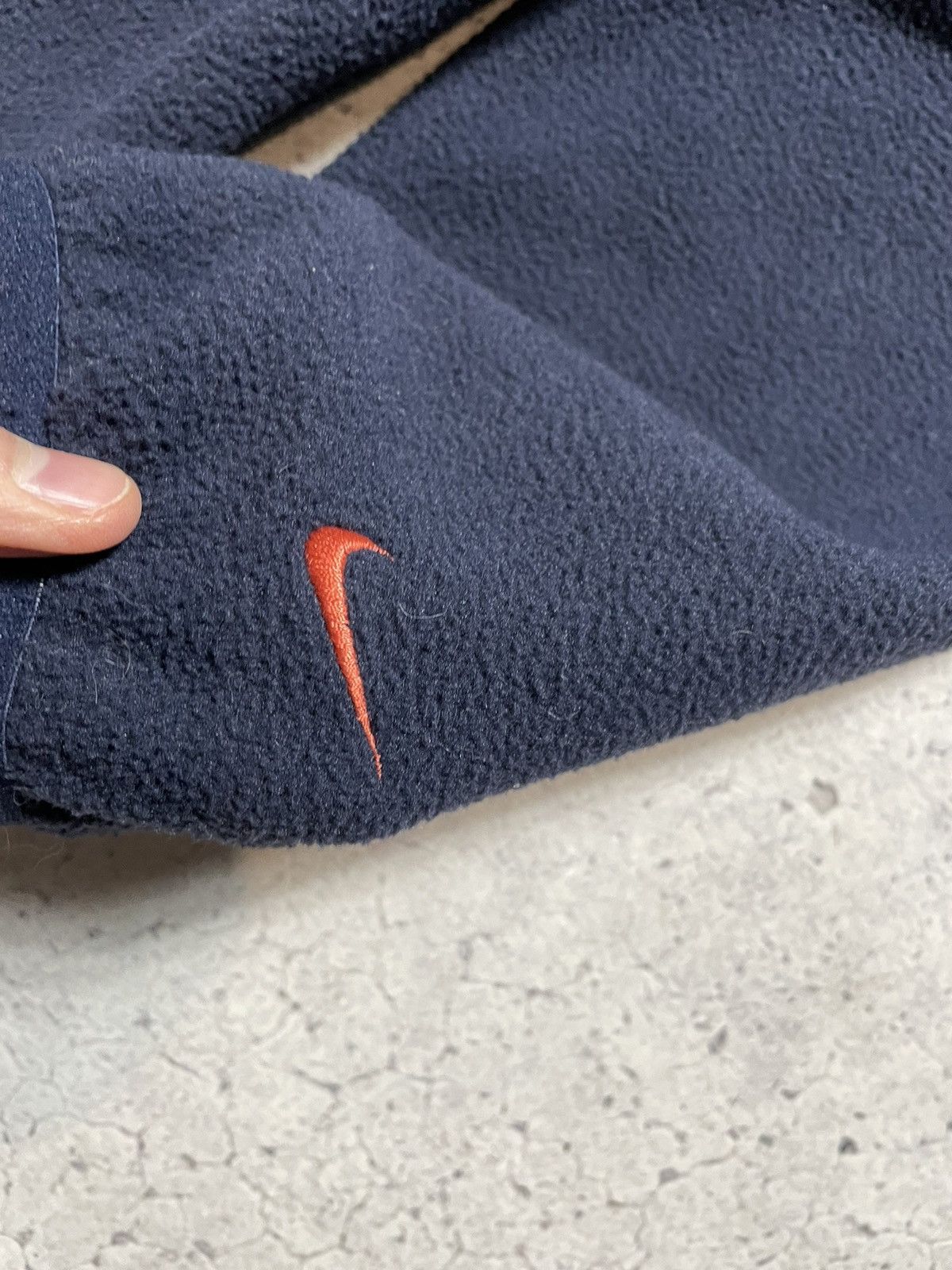 Nike Vintage 90s Fleece Teddy Sweatshirt Nike Swoosh Drill Y2K Size US S / EU 44-46 / 1 - 5 Thumbnail