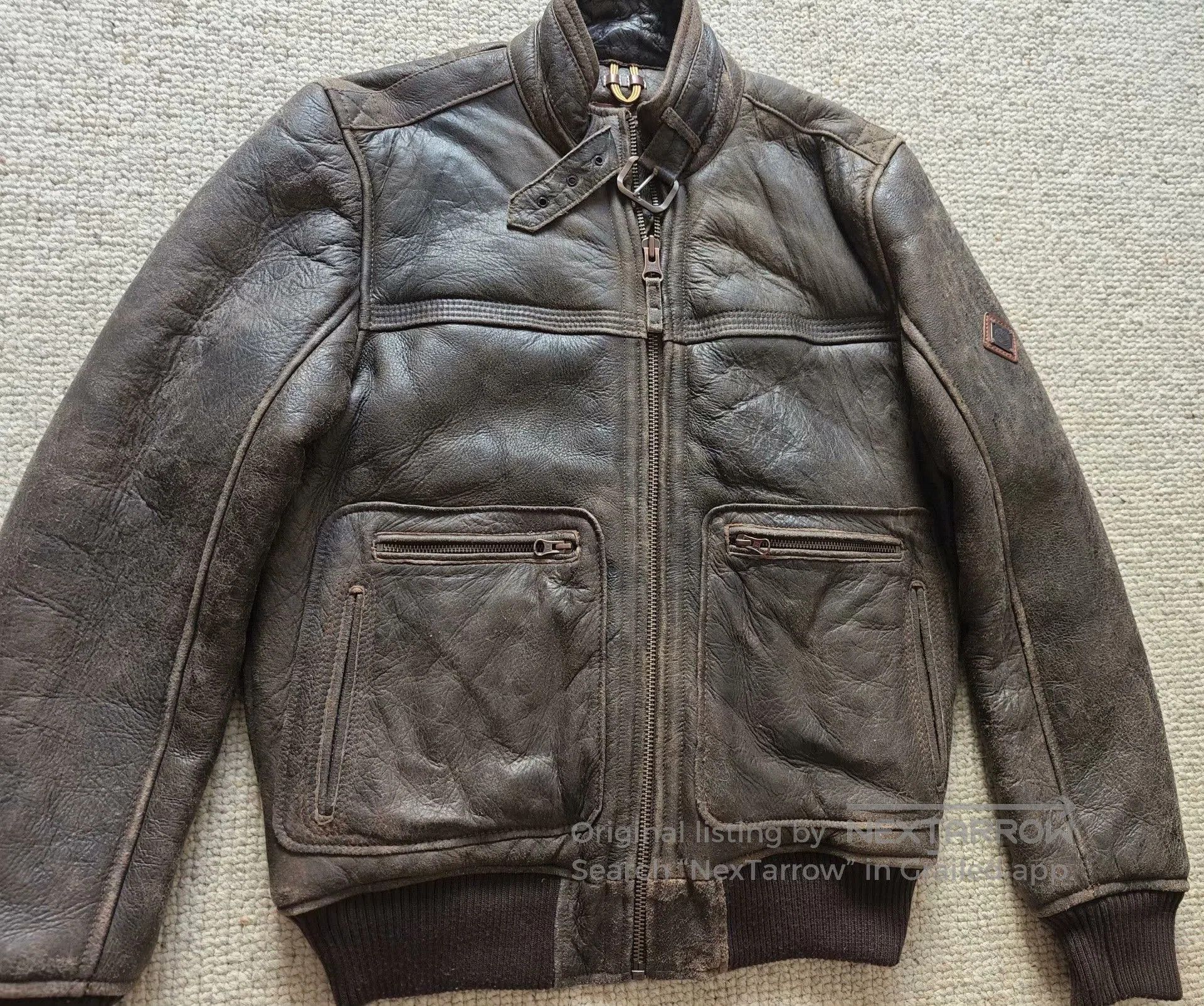 Timberland Timberland Shearling Moto Leather Jacket. Size US M / EU 48-50 / 2 - 2 Thumbnail