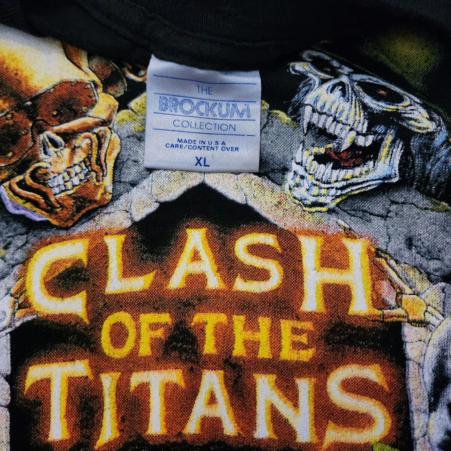 image of Clash Of The Titans Tour 1991 Clash Of The Titans Slayer Anthrax Megadeth in Black, Men's (Size XL)