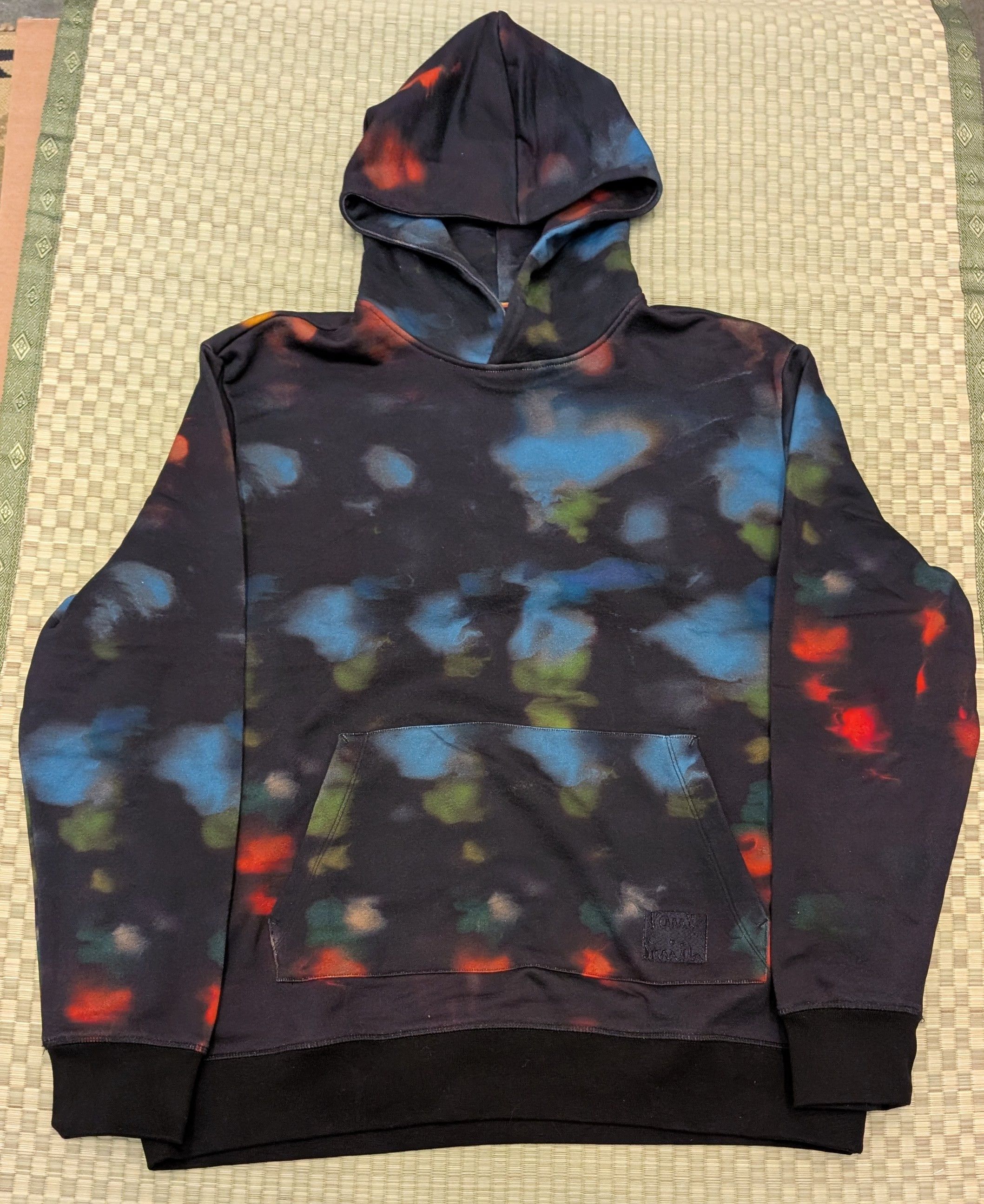 Paul Smith Multicolor Tie Dye Print Hoodie Made in Portugal