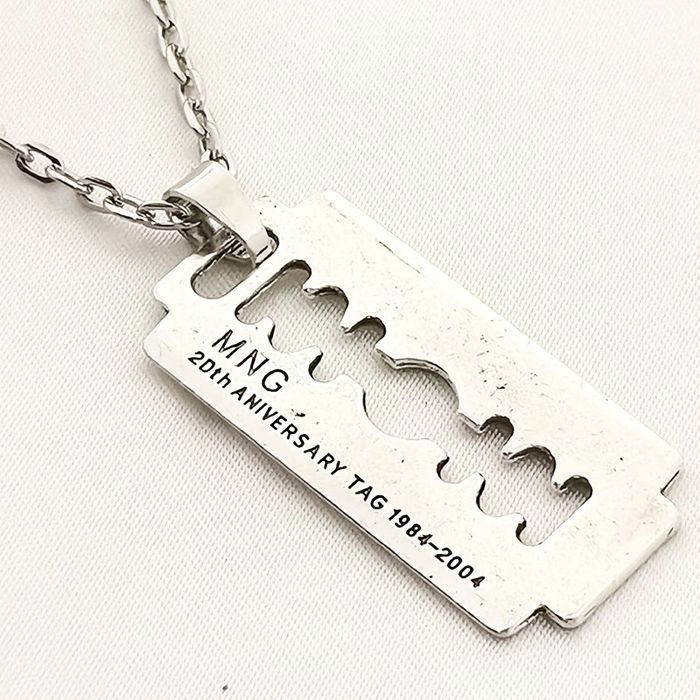 Vintage Razor Blade Pendant Necklace Grailed
