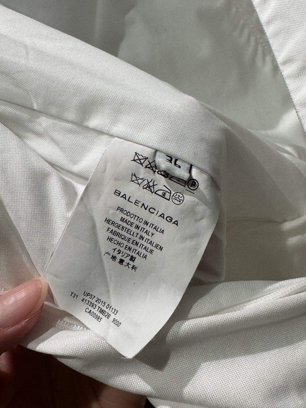 Balenciaga Balenciaga White Peplum Blouse Size XS / US 0-2 / IT 36-38 - 4 Thumbnail