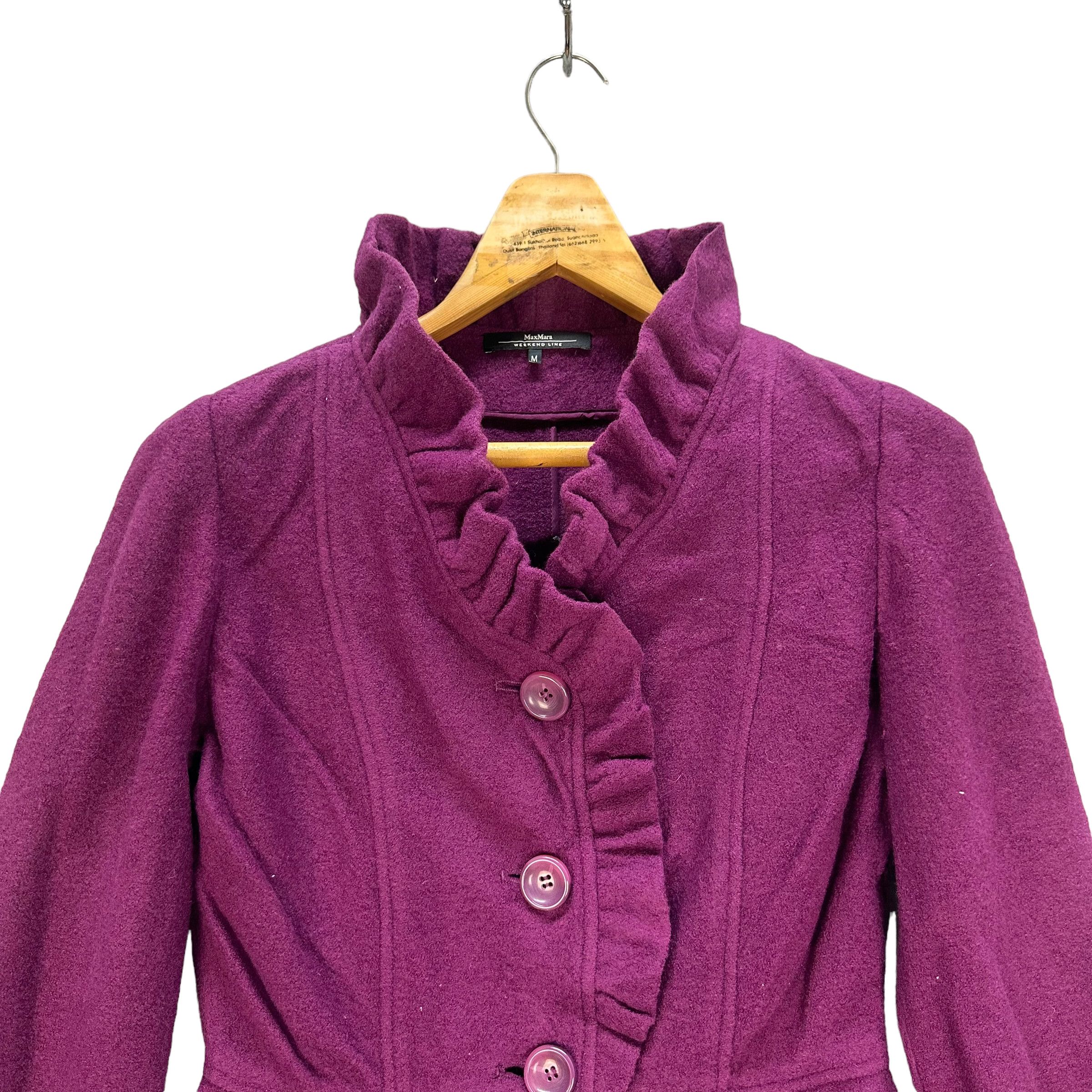 Max Mara MAX MARA WOOL CROP JACKET #8044-198 Size M / US 6-8 / IT 42-44 - 2 Thumbnail