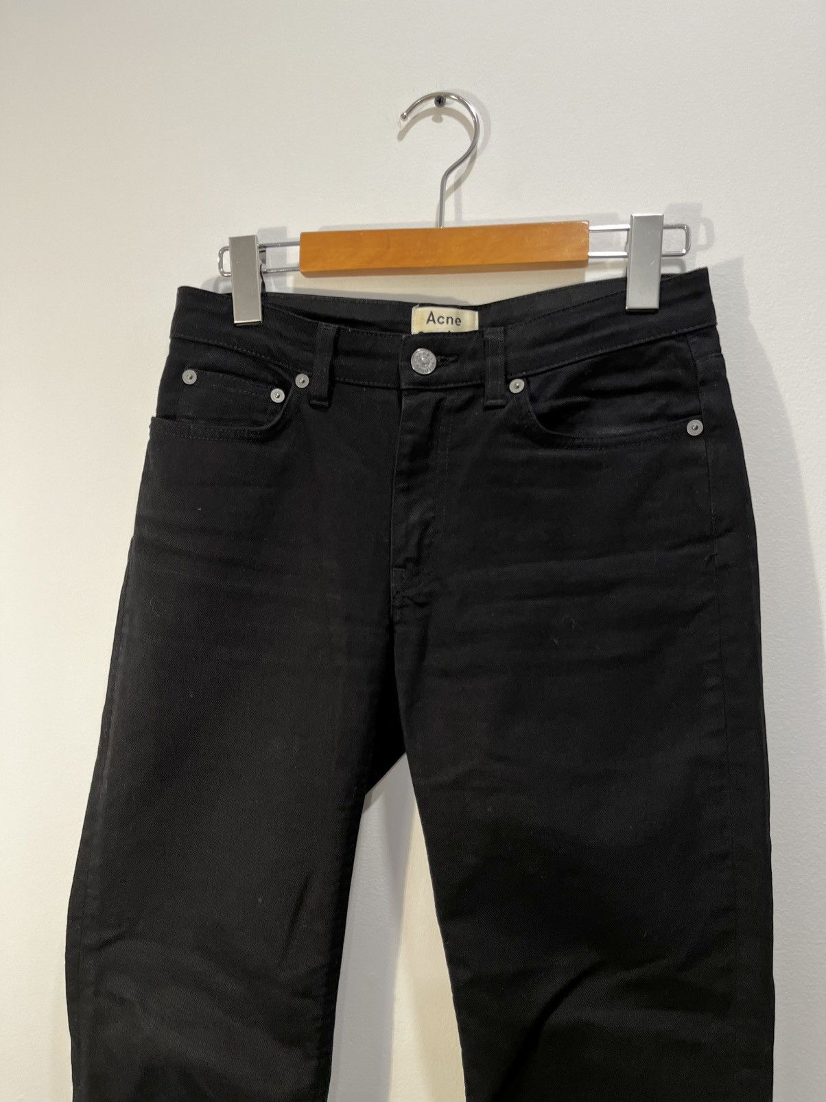 Acne Studios ACNE STUDIOS Black Skinny Mid Rise Ankle Jeans Size 25 Short Size 25" / US 0 / IT 36 - 4 Thumbnail