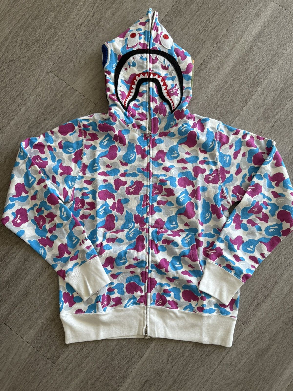 Bape Bape Yokohama Separate shark full zip Size US S / EU 44-46 / 1 - 1 Thumbnail