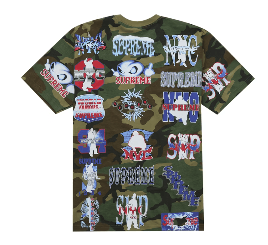 Supreme Supreme Flash Tee Woodland Camo Size L Size US L / EU 52-54 / 3 - 2 Thumbnail