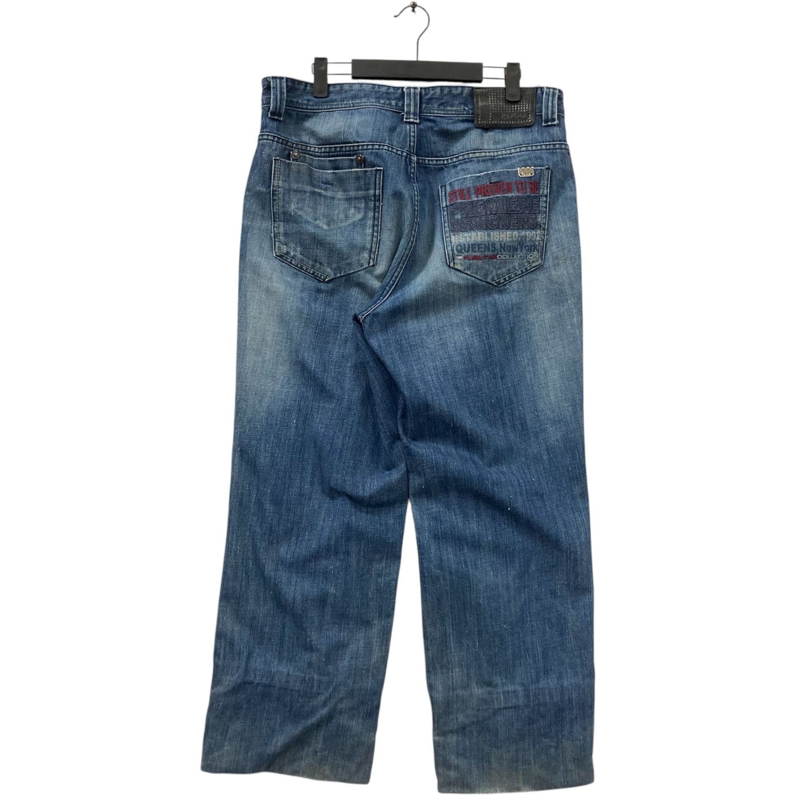 Fubu Vintage FUBU Wide Leg Denim Jeans 34x26 Size US 34 / EU 50 - 5 Thumbnail