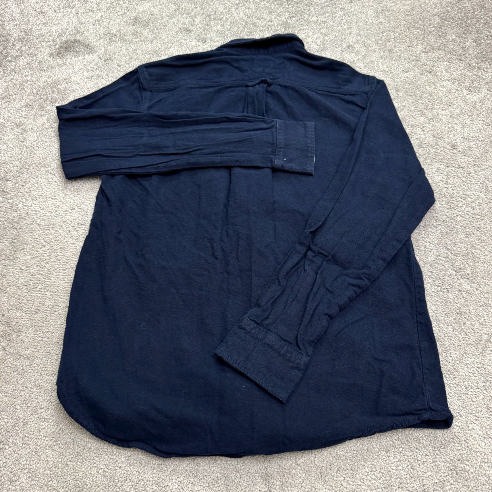 Eddie Bauer Eddie Bauer Button-Up Flannel Shirt Mens Small Navy Blue Cotton Heavyweight Casual Outdoor Classic Size US S / EU 44-46 / 1 - 2 Thumbnail