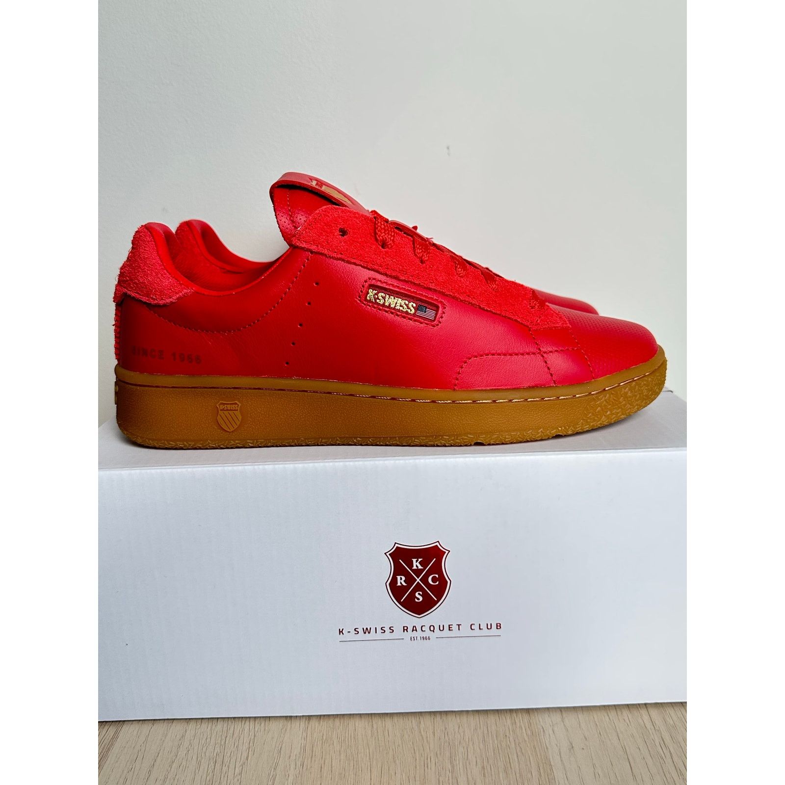 K-Swiss K-Swiss x Anwar Carrots Slamm Klub Red Sneaker - Size 7.5M Size US 7.5 / EU 40-41 - 1 Thumbnail