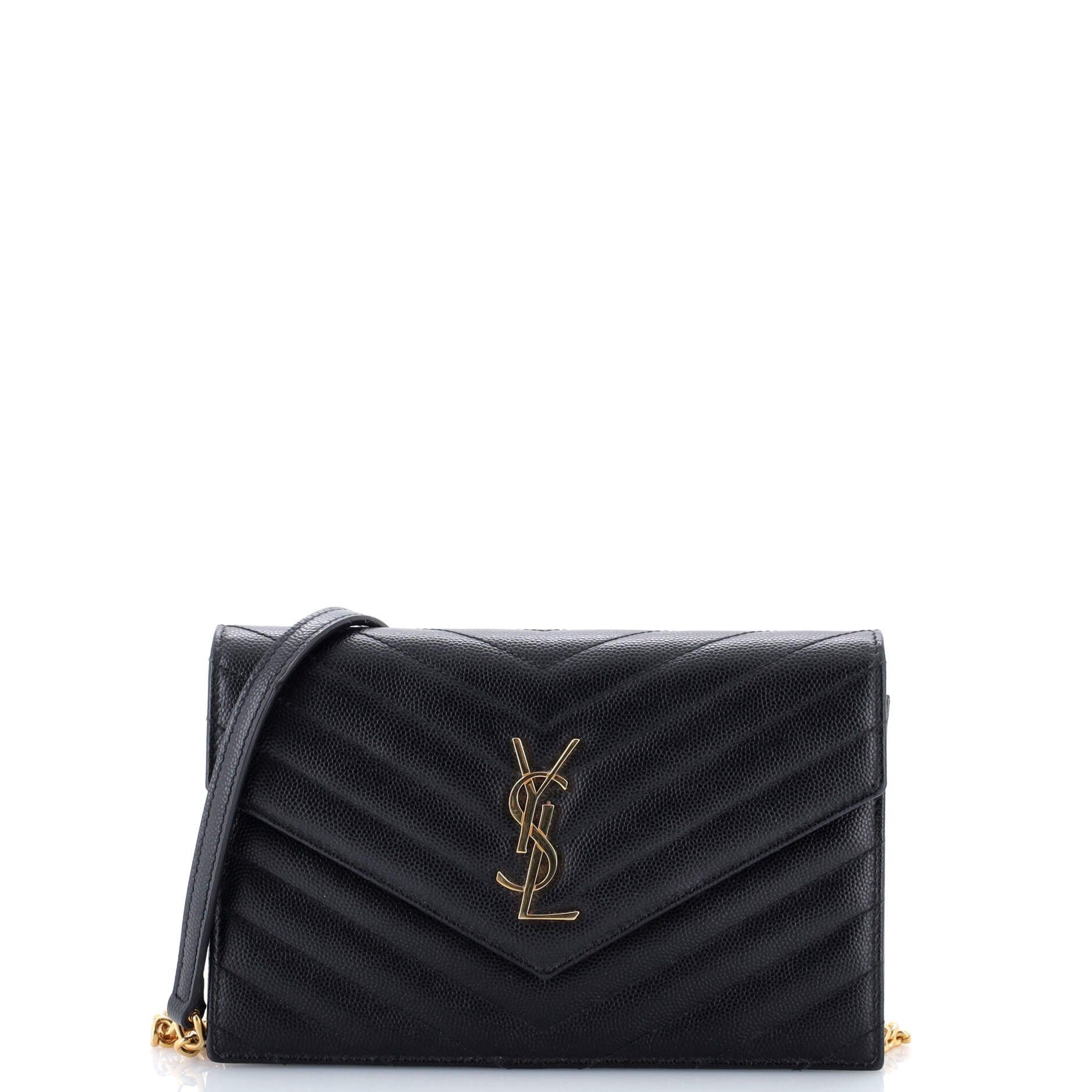 Saint Laurent Paris Classic Monogram Wallet on Chain Size ONE SIZE - 1 Thumbnail