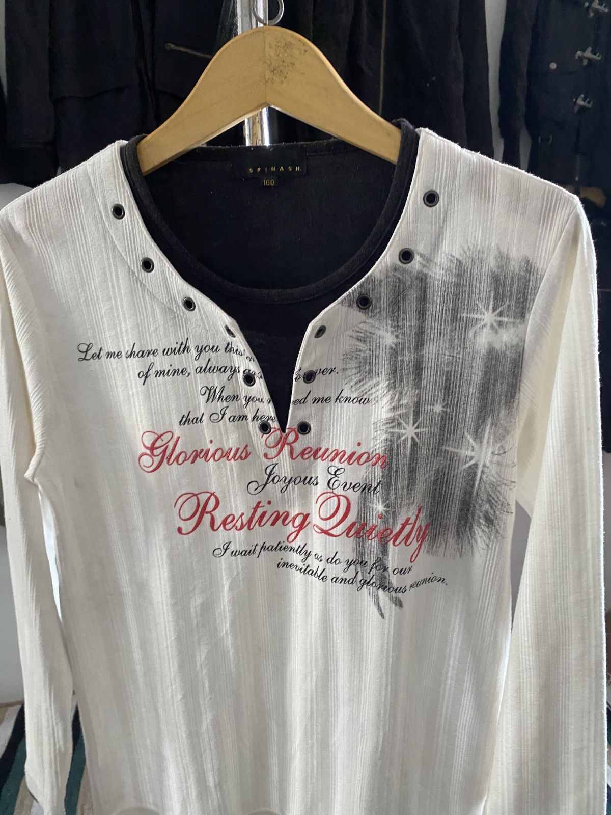 14th Addiction Vintage y2k Spinash Double Layer Long Shirt Size US M / EU 48-50 / 2 - 2 Thumbnail