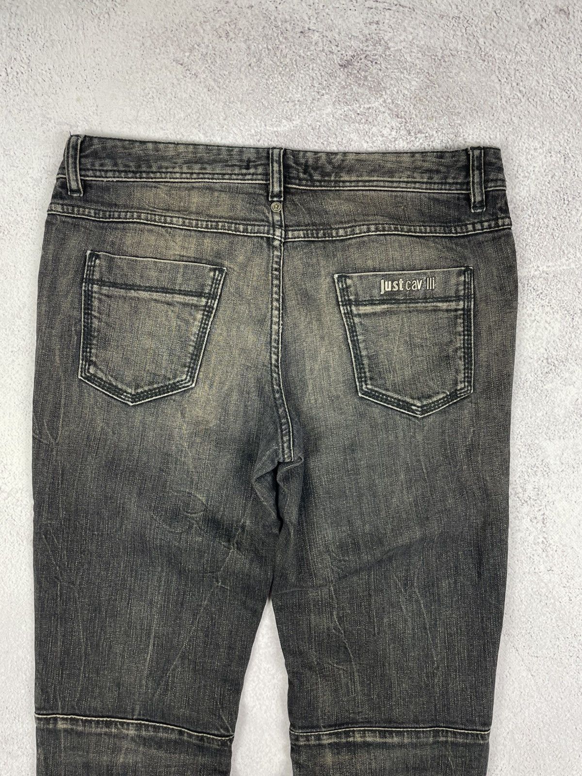 Jean × Just Cavalli × Roberto Cavalli Just Cavalli Jeans Y2K Denim Pants Biker style Size 28 Size 28" / US 6 / IT 42 - 9 Thumbnail