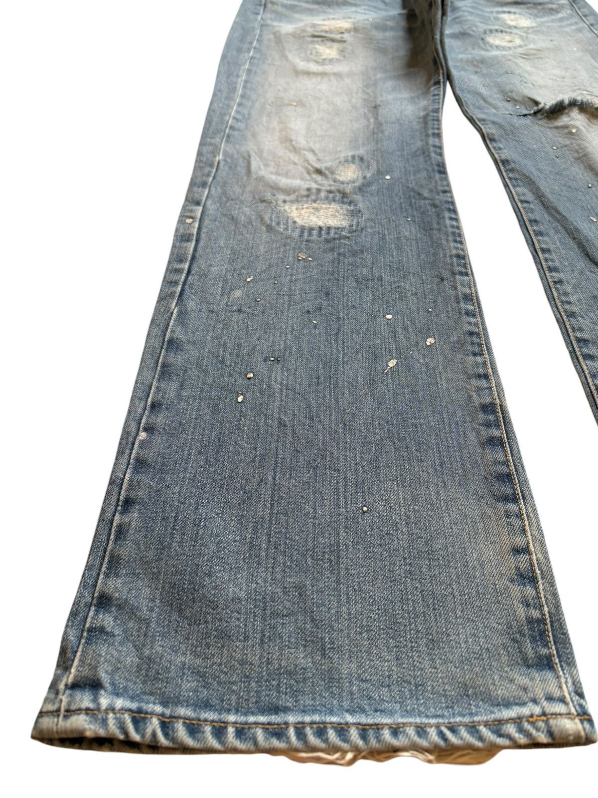Designer × Japanese Brand × Takeo Kikuchi Vintage Japanese Takeo Kikuchi Painted Distress Baggy Jeans Size US 33 - 6 Thumbnail