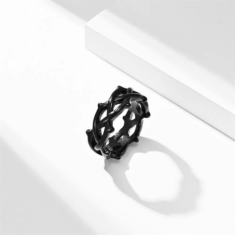 Other Thorn Vine Ring Streetwear Fashion Finger Jewelry Gift Size ONE SIZE - 4 Thumbnail