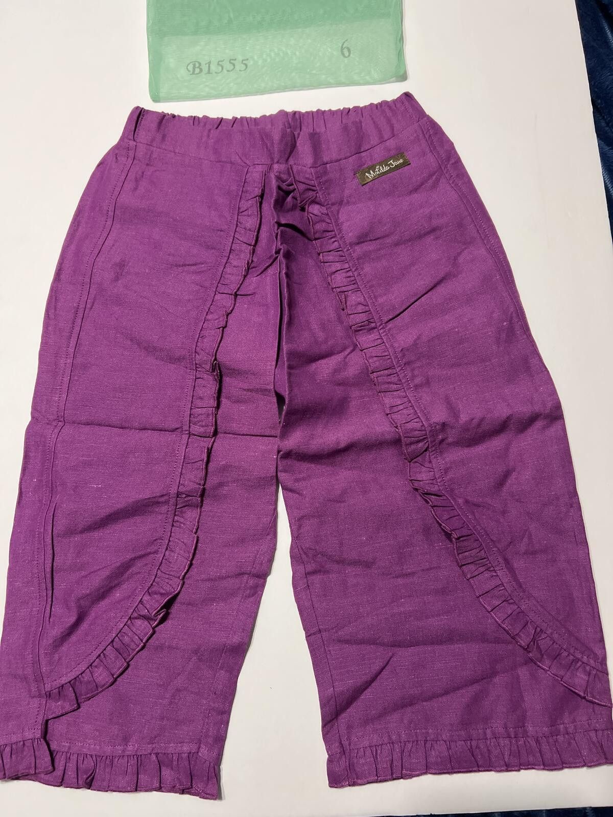 Other Matilda Jane Purple Ruffle Pants Size 6 Girls Size 24" / US 00 / IT 34 - 1 Thumbnail