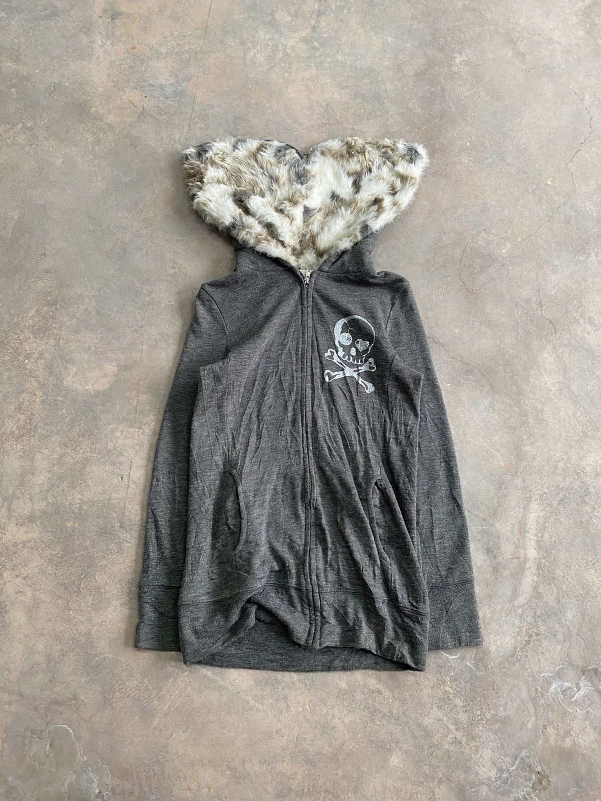 Hysteric Glamour KARY JAPAN SKULL PUNK GRUNGE FUR JACKET MOHAIR 90s LGB Size M / US 6-8 / IT 42-44 - 2 Thumbnail