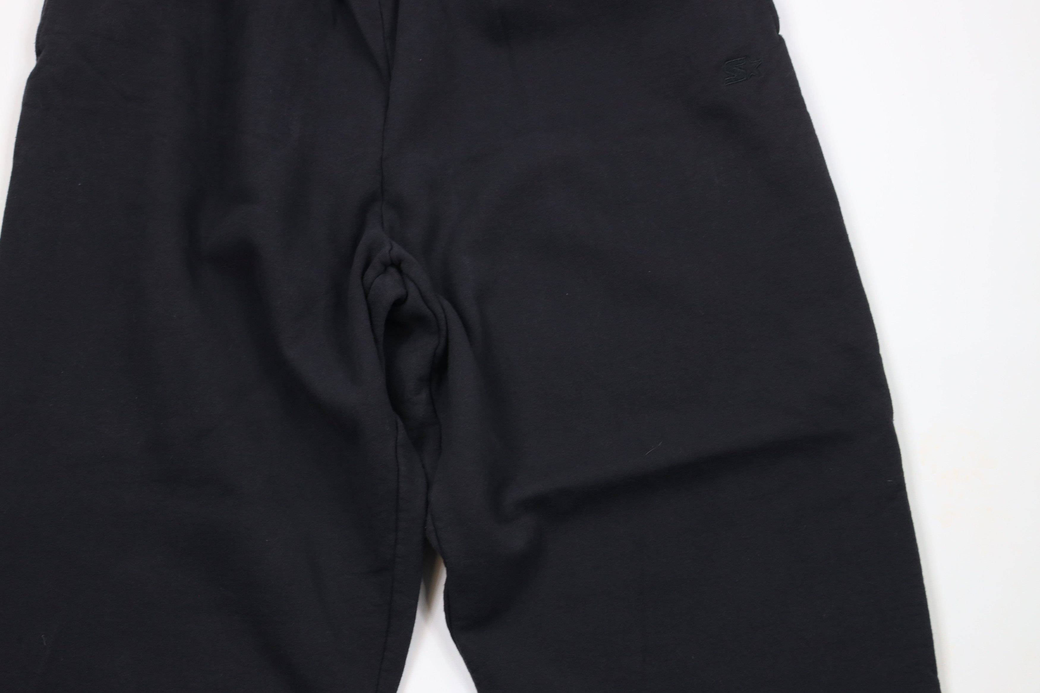 Starter × Vintage Vintage 90s Starter Cuffed Sweatpants Joggers Black Size US 40 / EU 56 - 3 Thumbnail