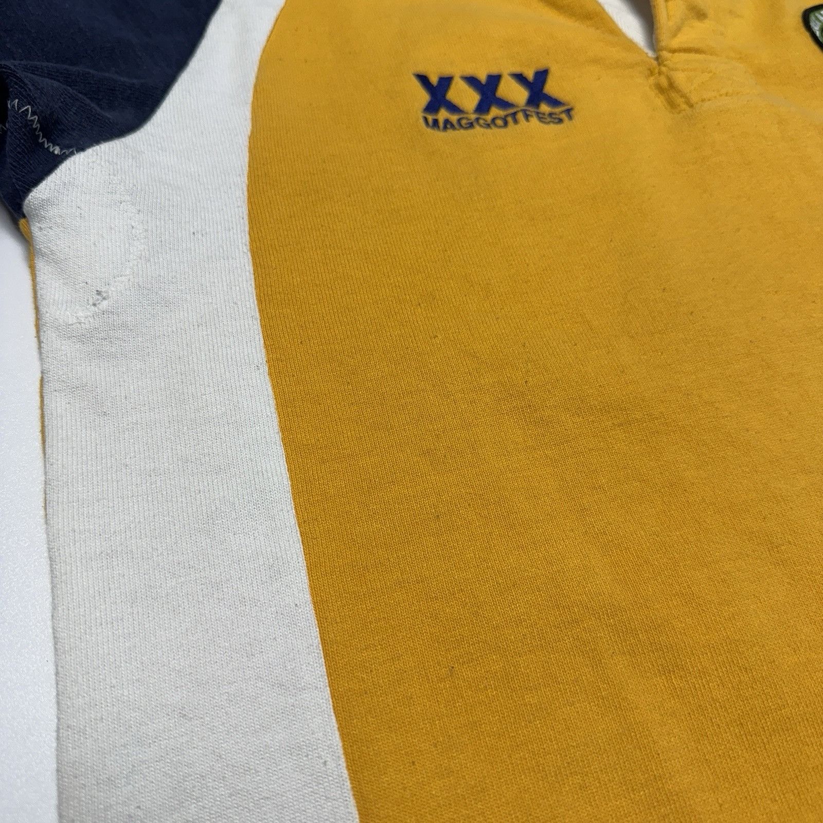 Barbarian Vintage Barbarian Rugby Wear Shirt Mens XL 22x29 Yellow Magg Size US XL / EU 56 / 4 - 4 Thumbnail