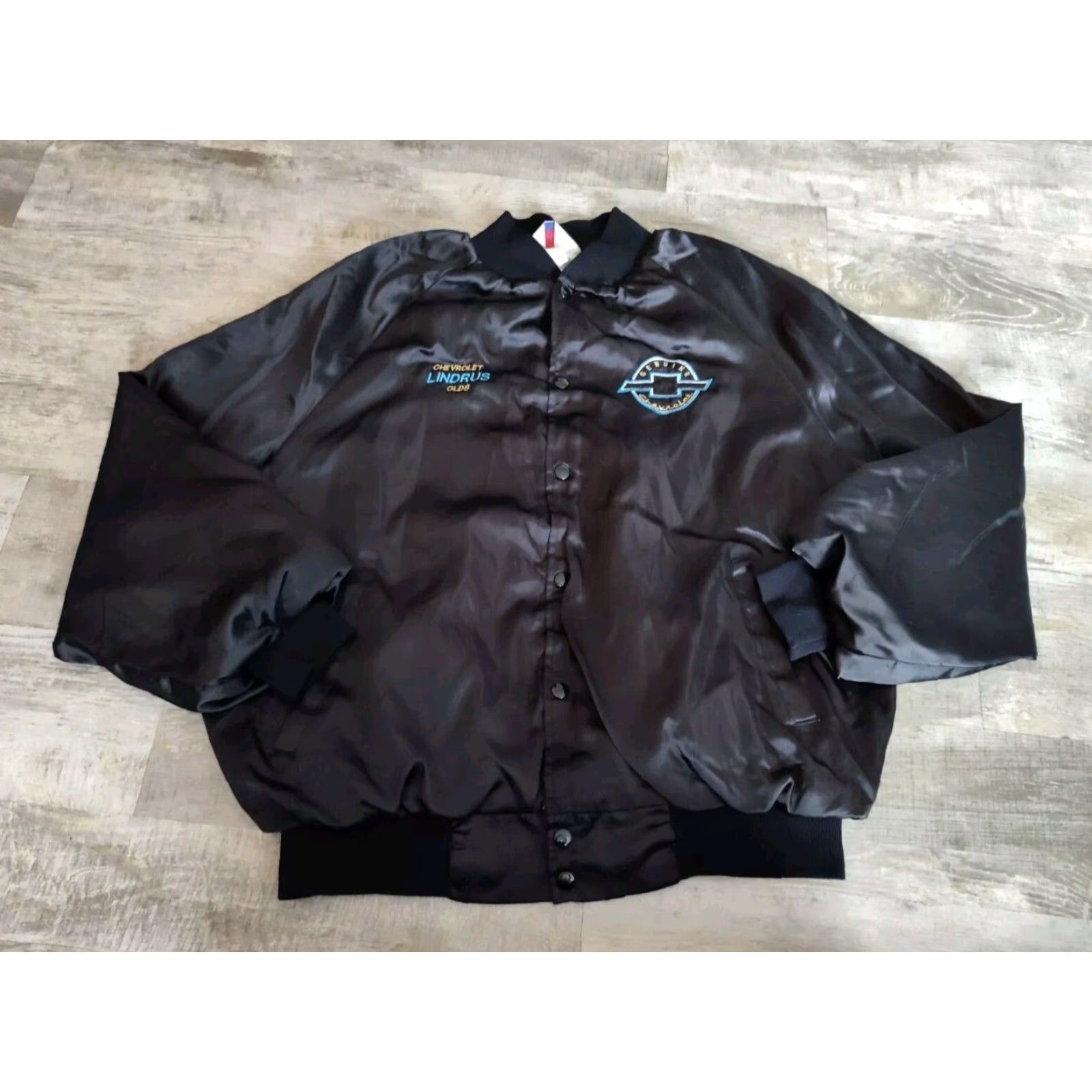 Vintage VINTAGE Westark Chevy Cars Satin Bomber Jacket Men 2XL Black Embroidered 90s USA Size US XXL / EU 58 / 5 - 6 Thumbnail